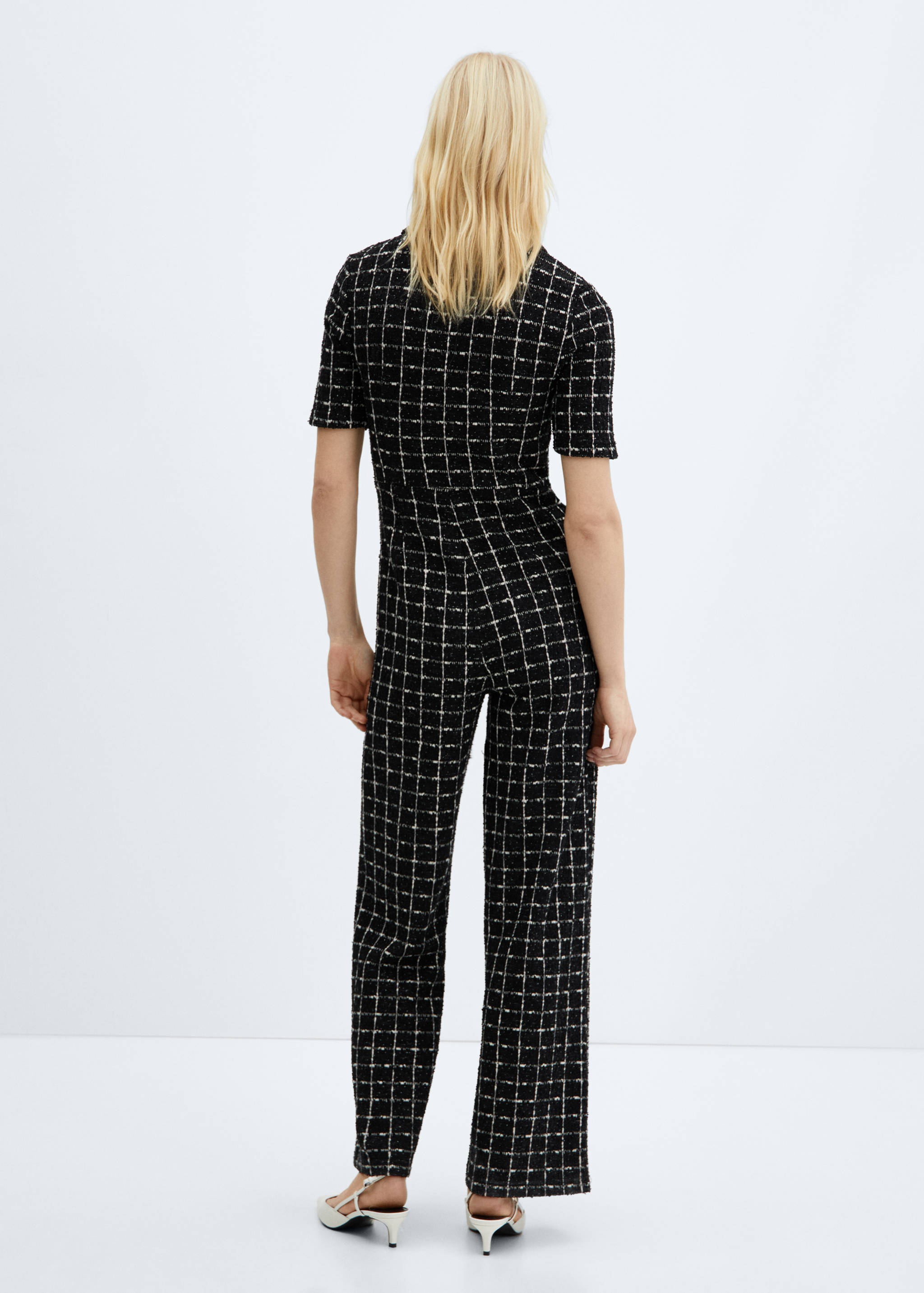 Combinaison tweed manches courtes - Verso de l’article