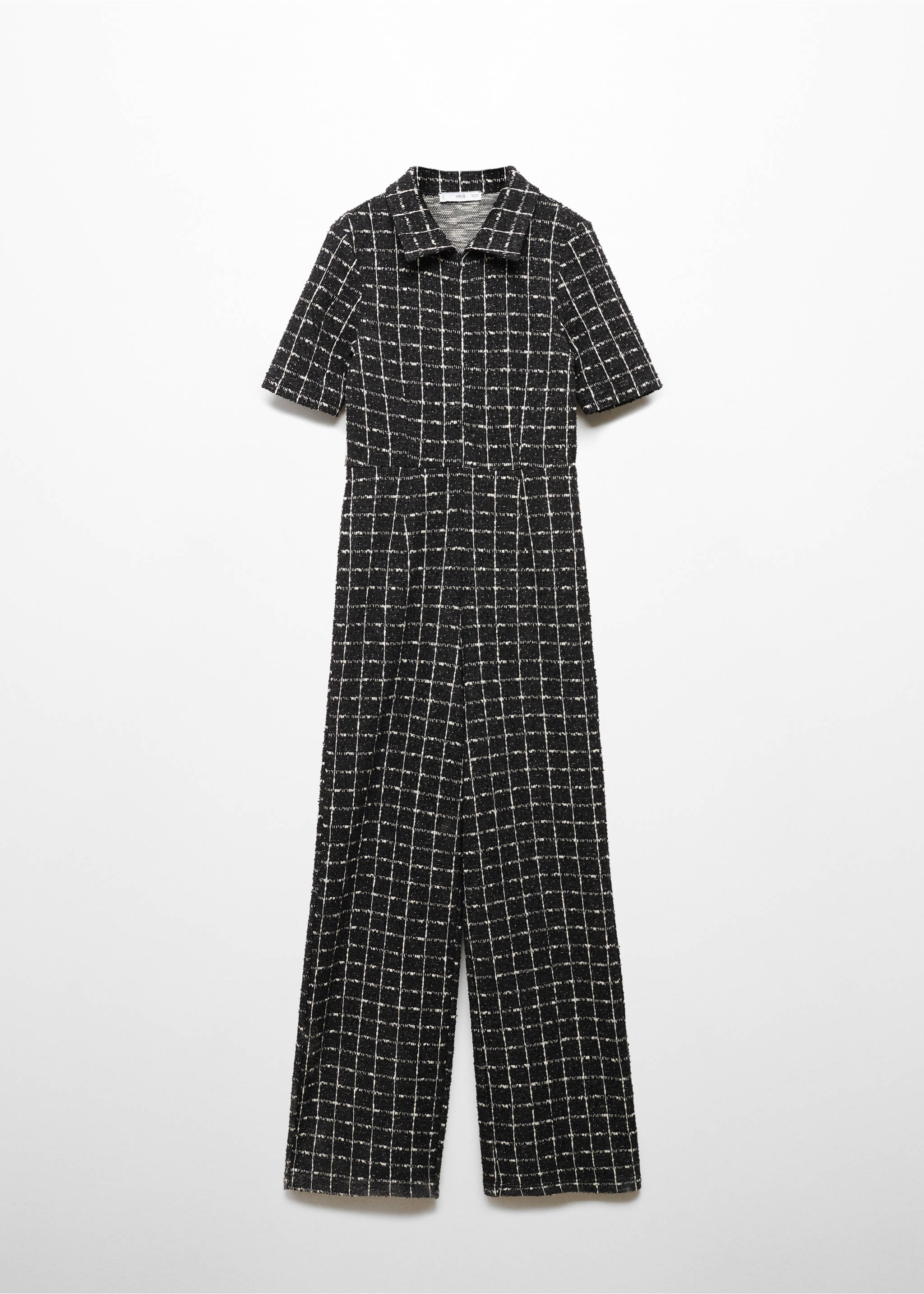 Combinaison tweed manches courtes - Article sans modèle, Noir. Ref: 67044790-00.