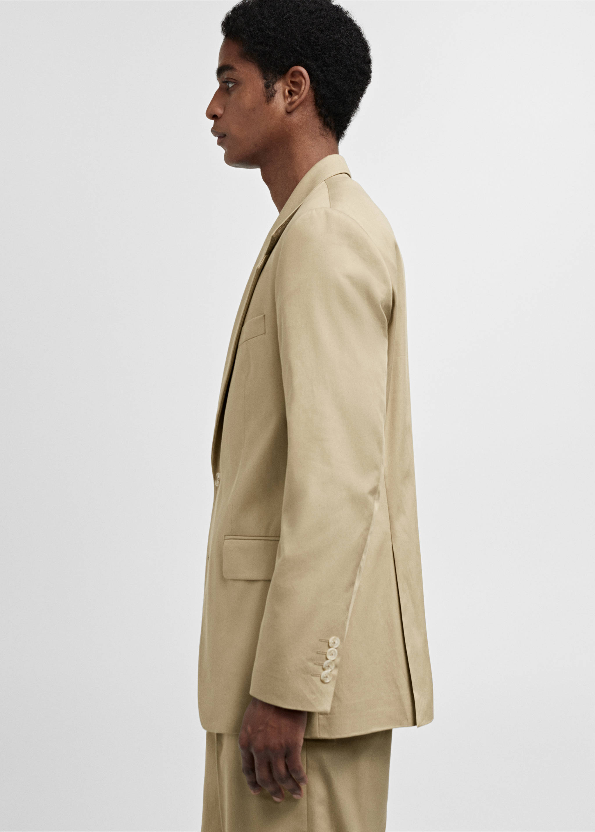 Regular fit suit blazer - Details of the article 2