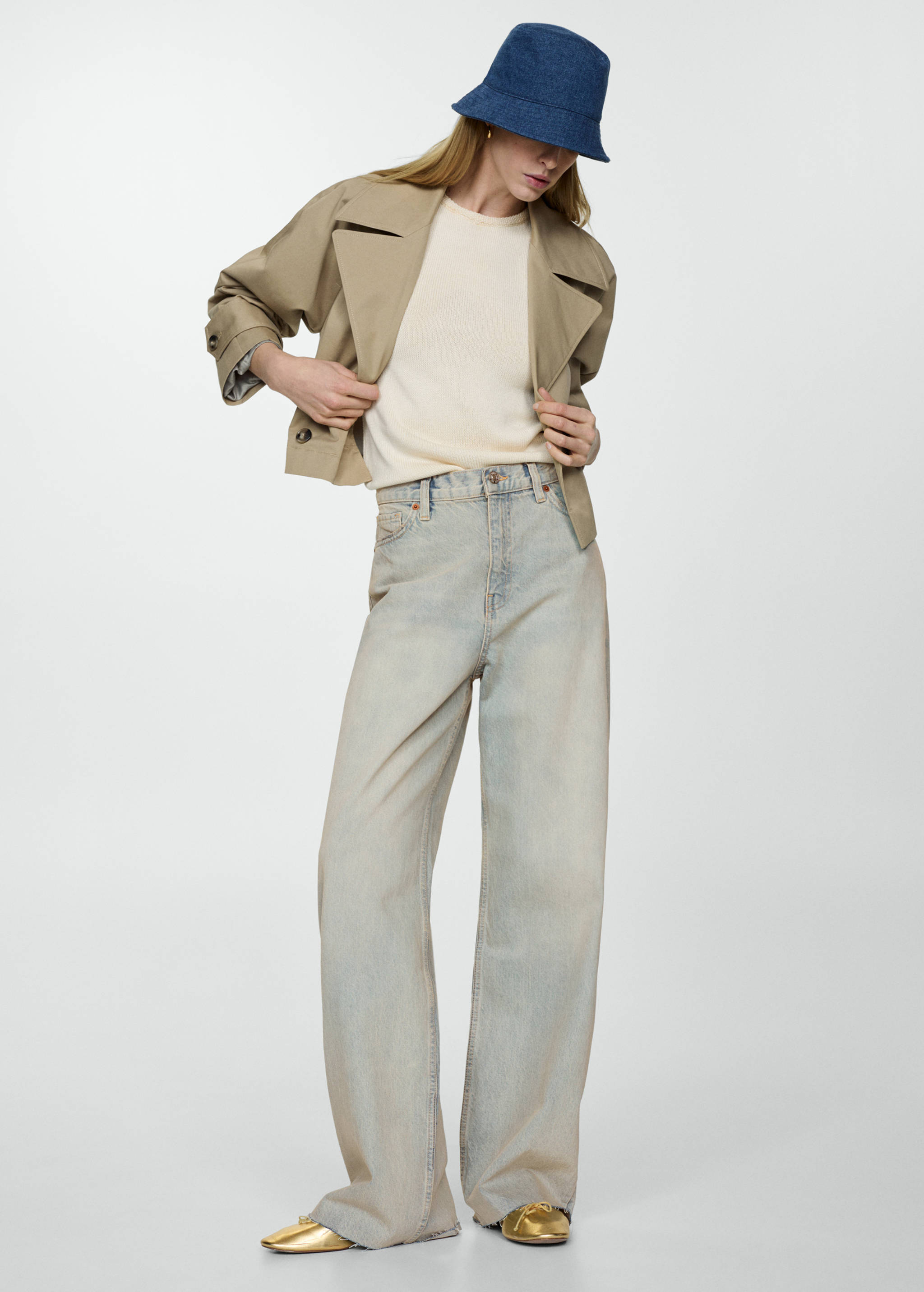 High-waisted wideleg jeans - General plane