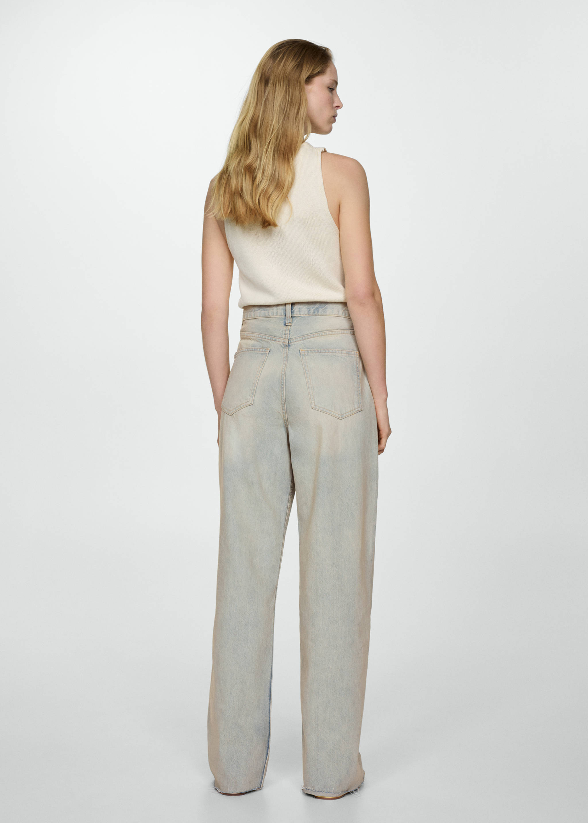 High-waisted wideleg jeans - Reverse of the article