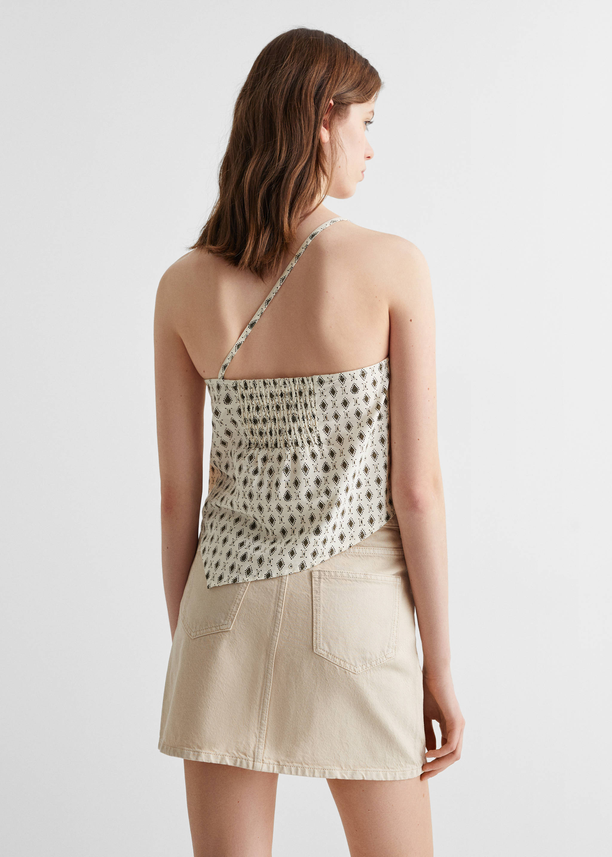 Top asymétrique imprimé - Verso de l’article