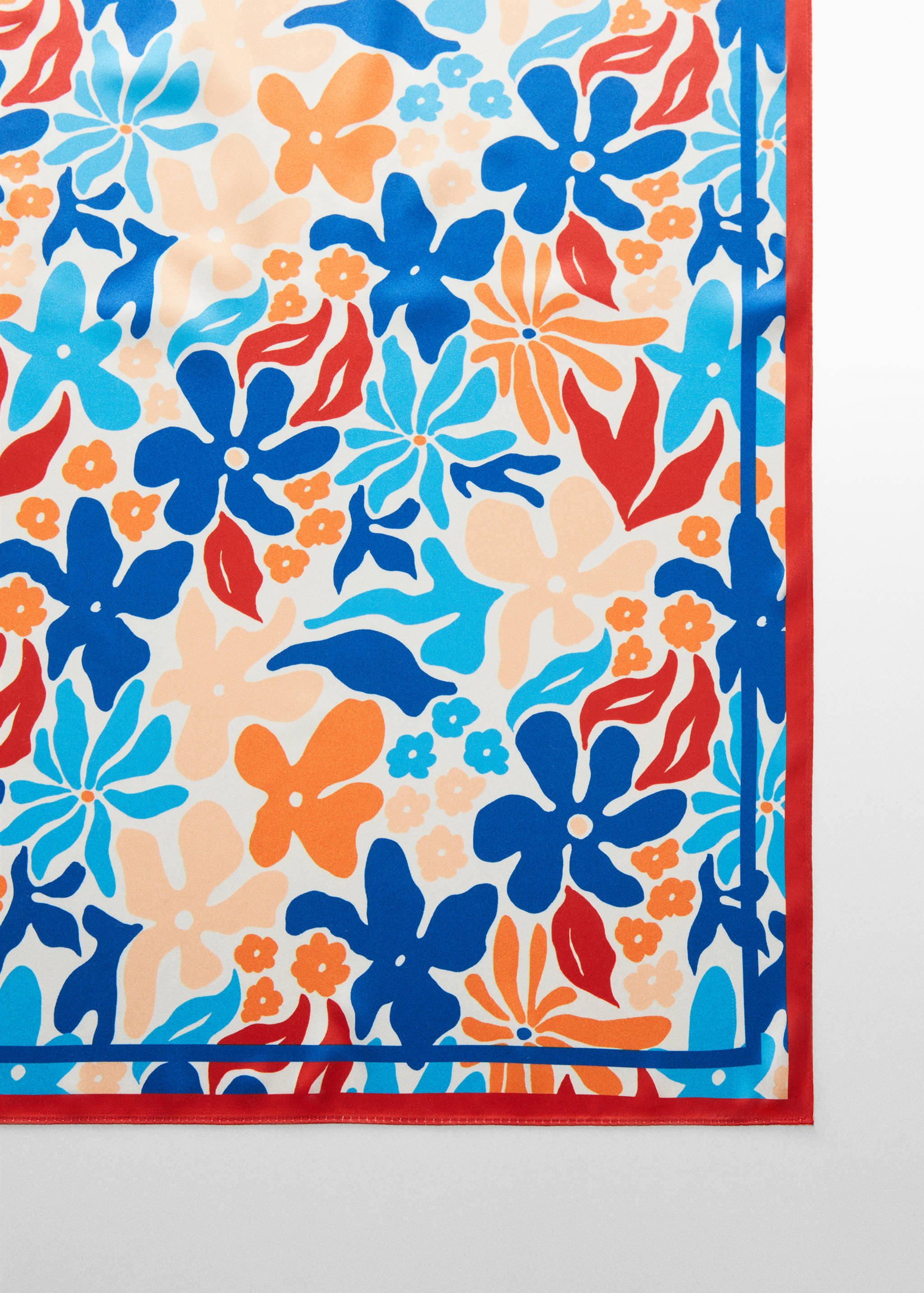 Floral print scarf - Medium plane