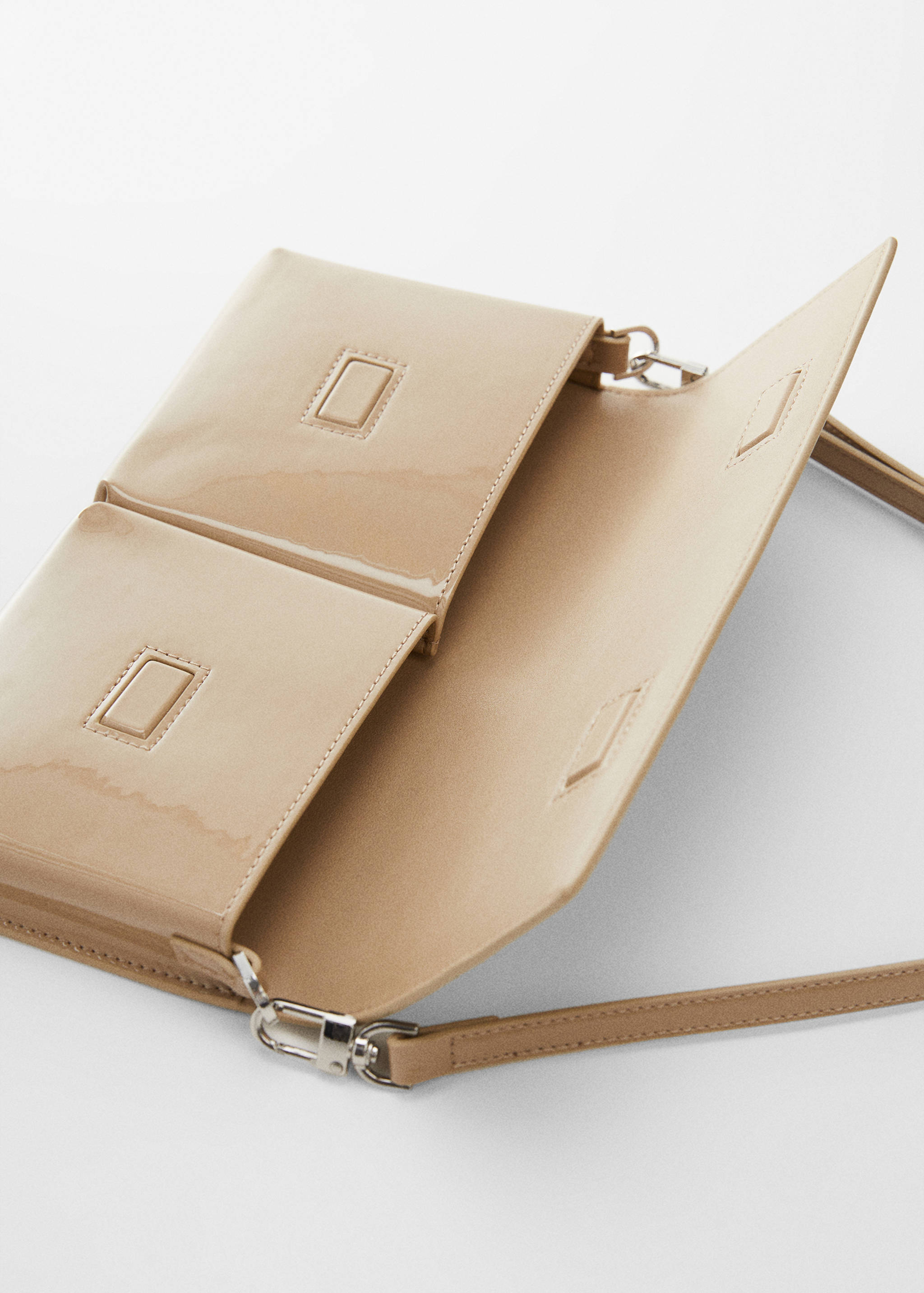 페이턴트 가죽 이펙트 더블 구성 백 - 상품 내역: 2