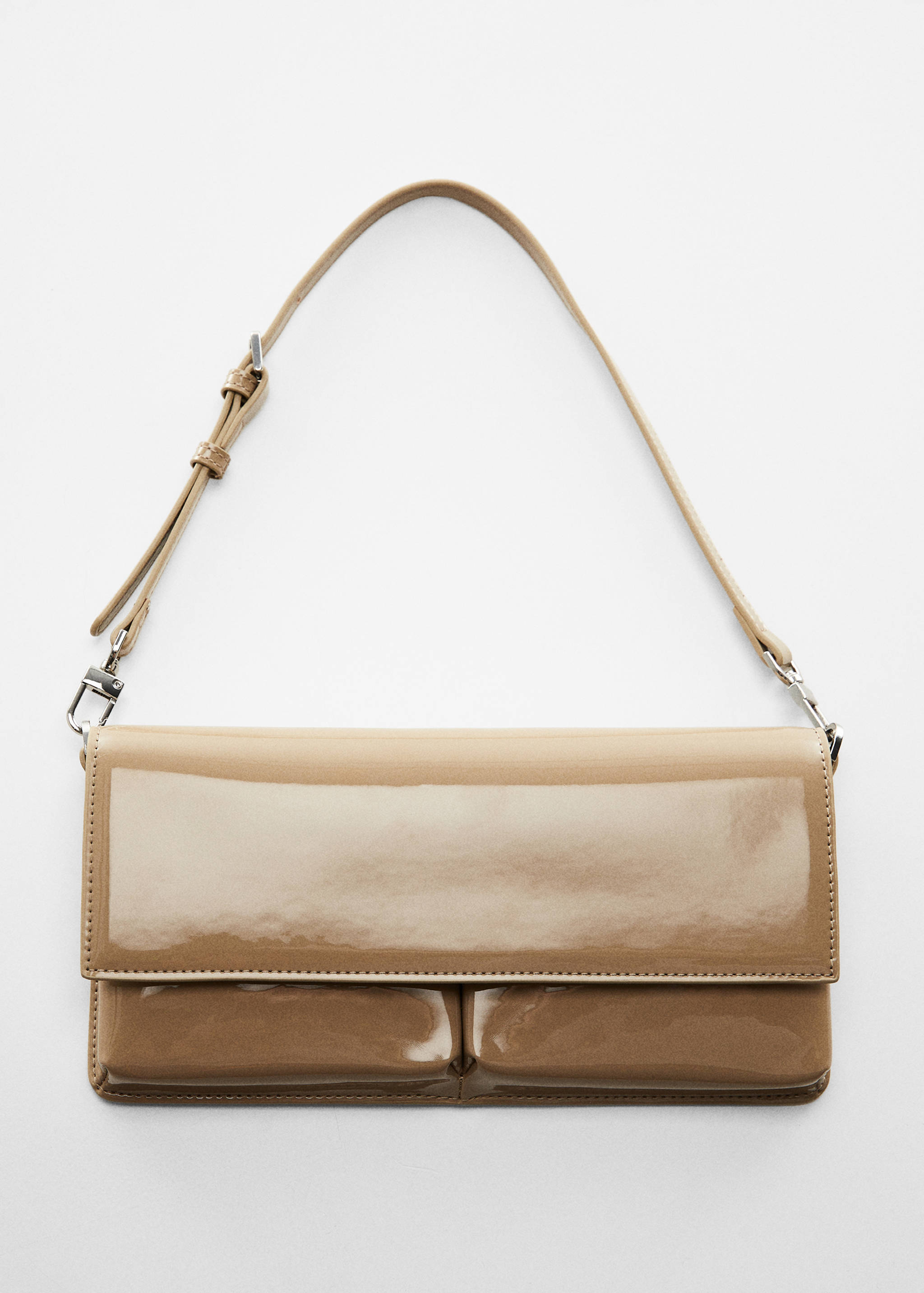 페이턴트 가죽 이펙트 더블 구성 백 - 상품 내역: 5