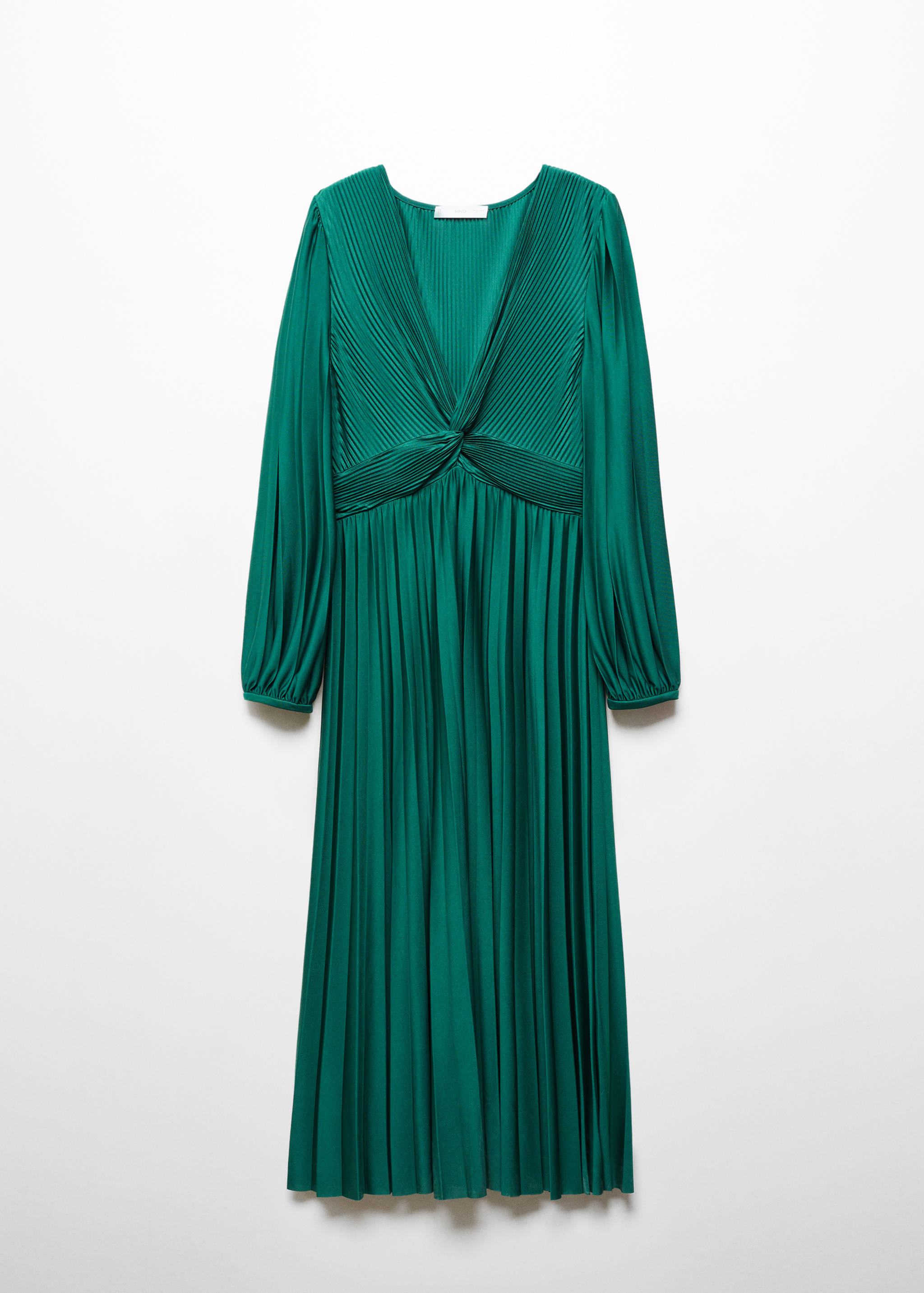 V-neck pleated dress - Article without model