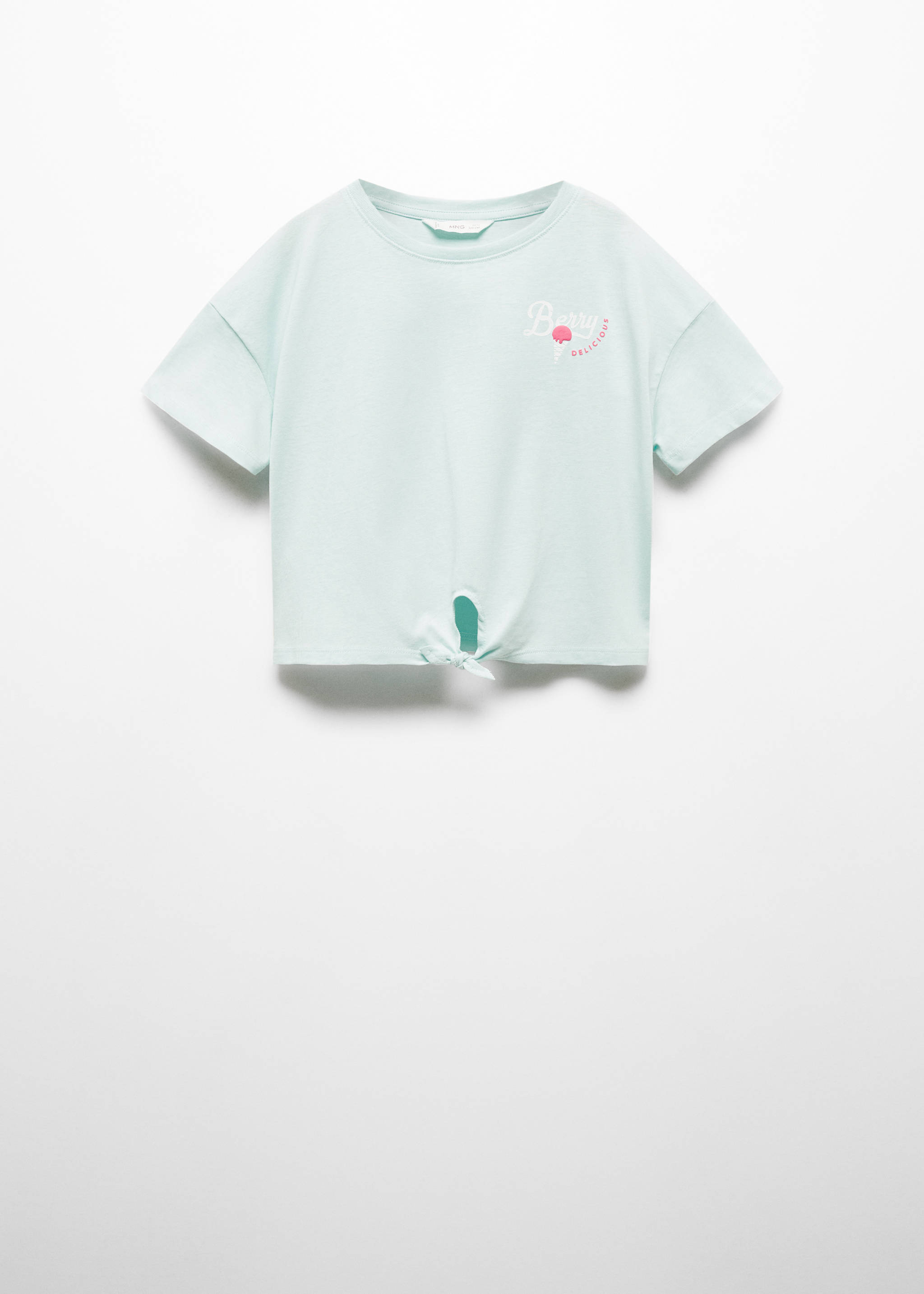 تي شيرت بعقدة في الأطراف - منتج دون نموذج