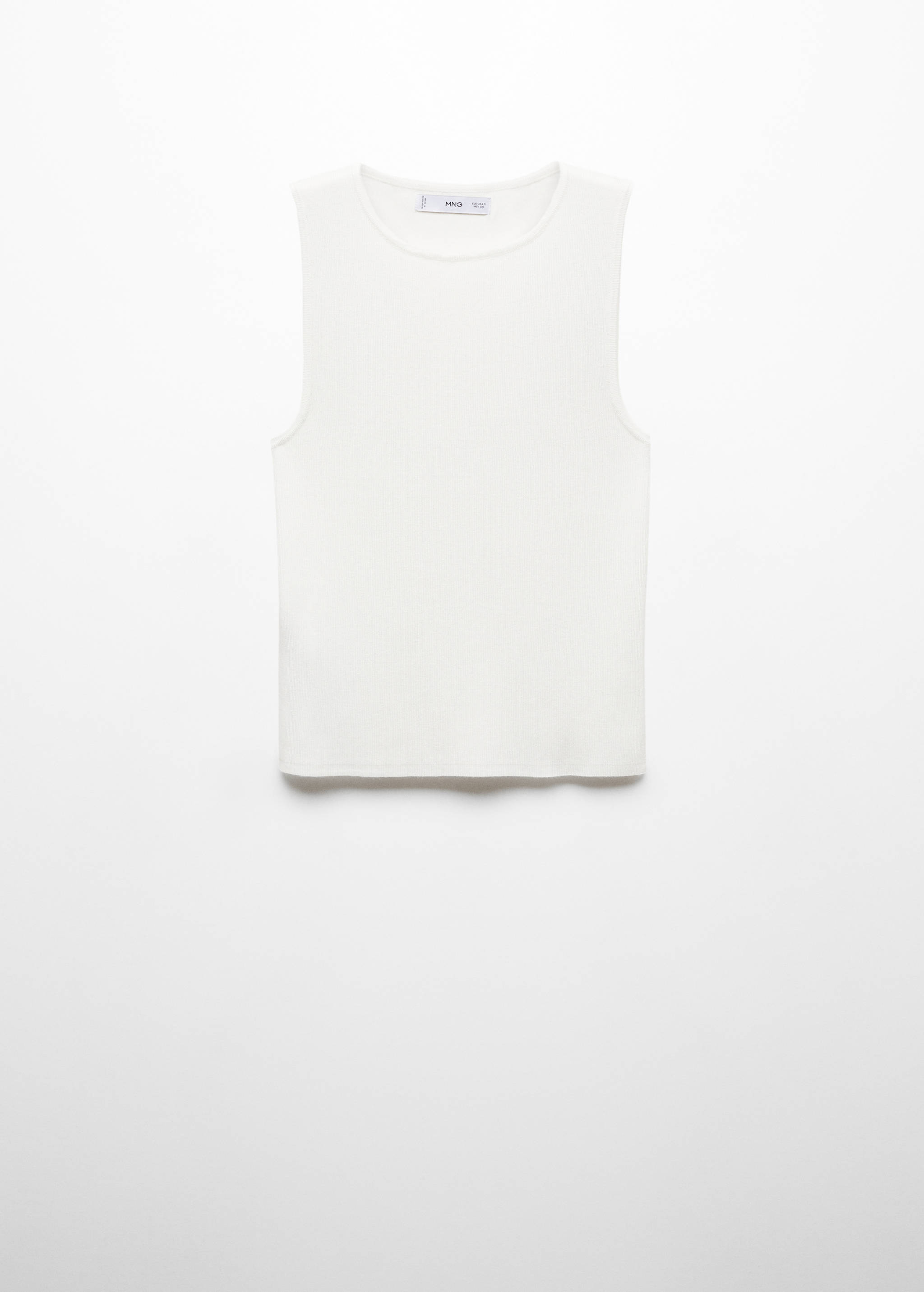 Knitted top with wide straps - Article without model