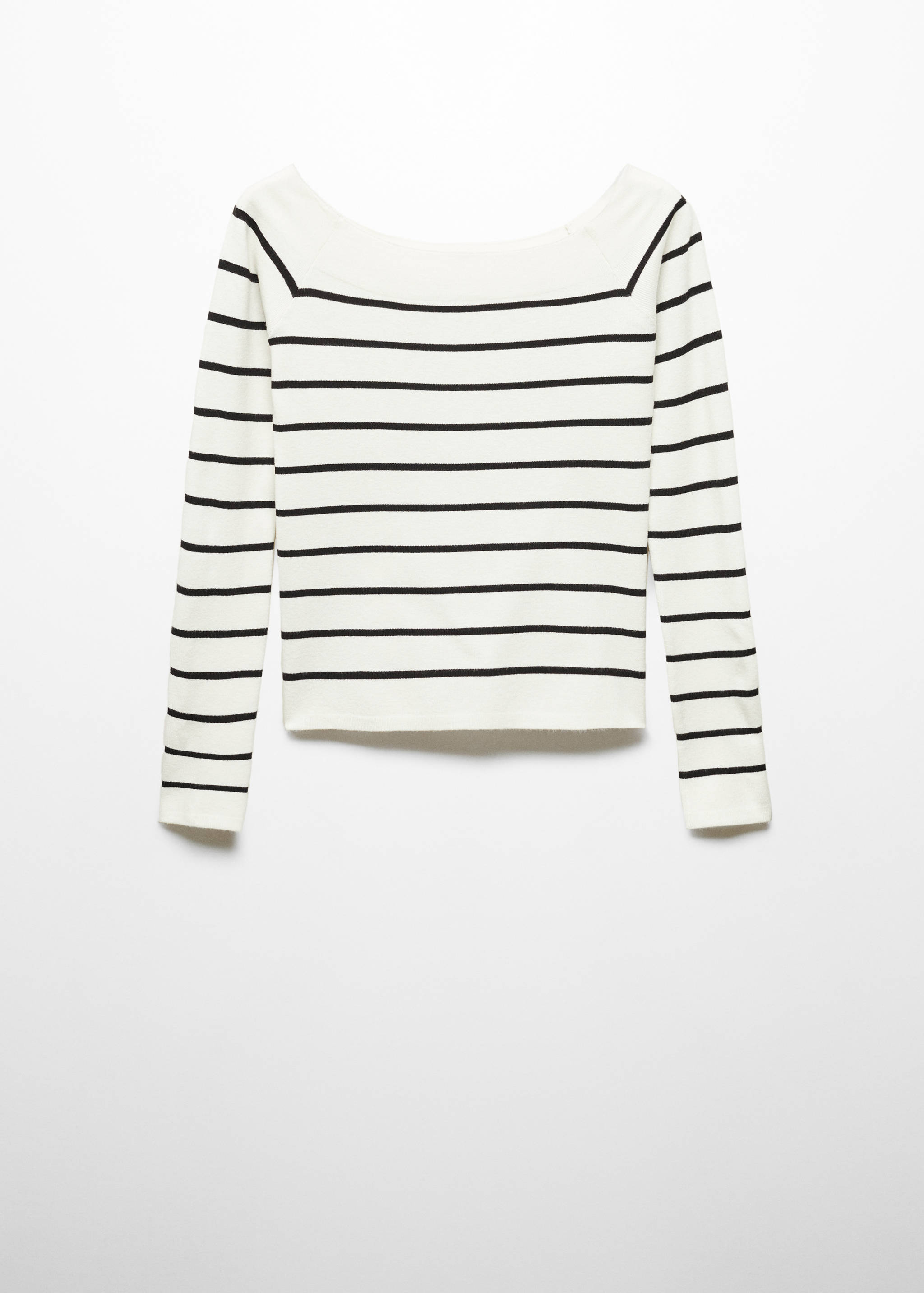 Off-the-shoulder knitted sweater - Article without model