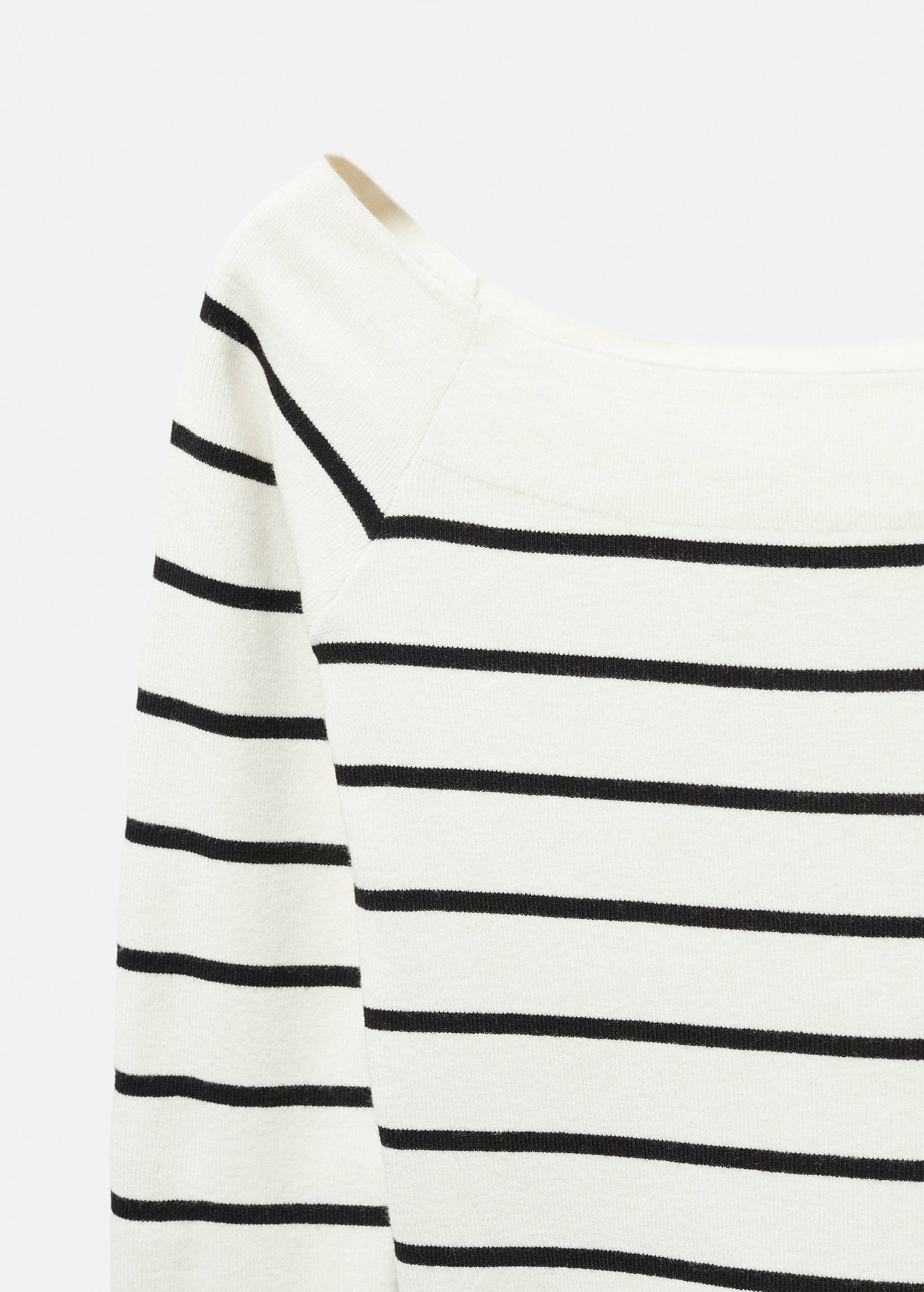 Off-the-shoulder knitted sweater - Details of the article 8