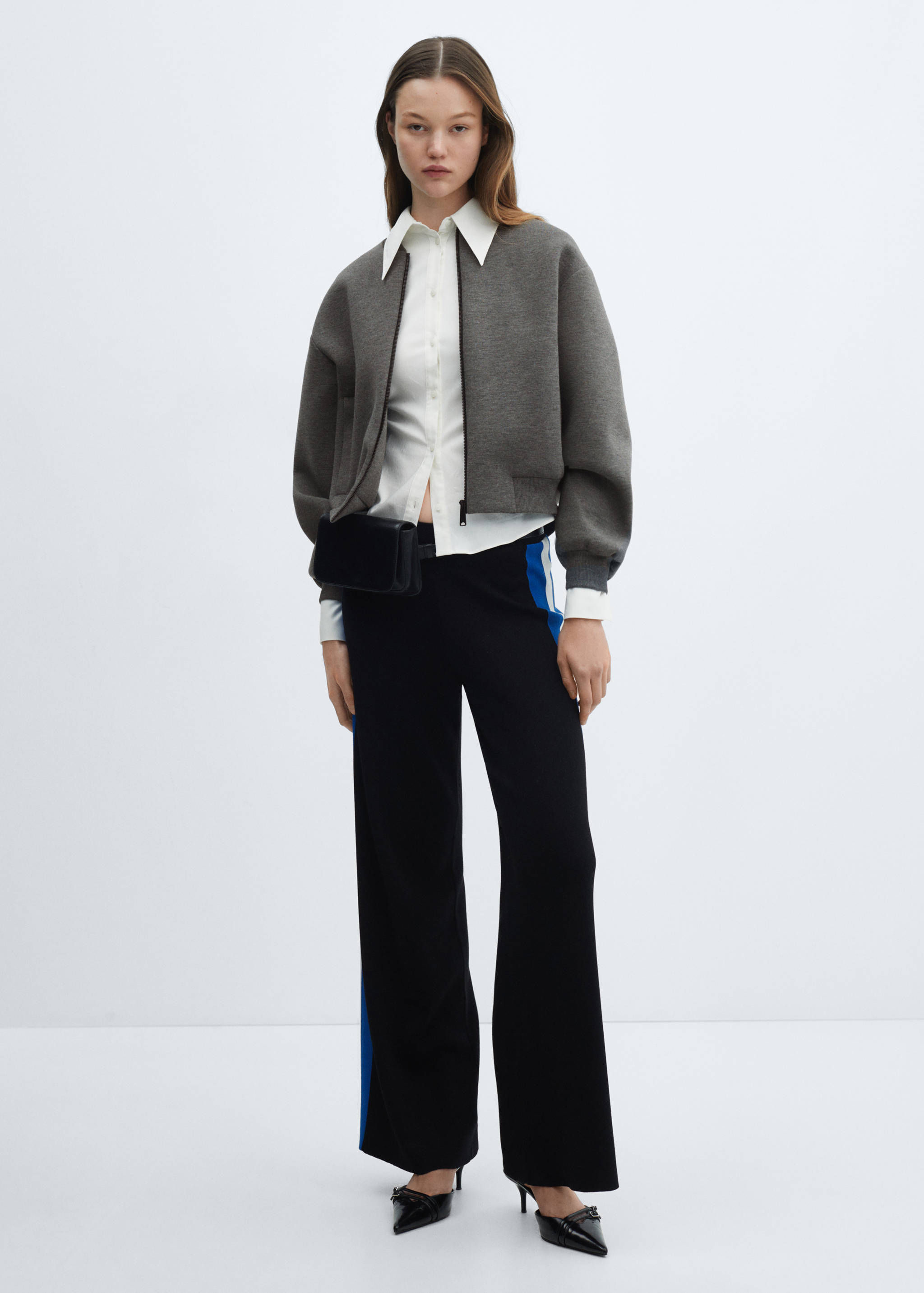 Veste bomber fermeture Éclair - Plan général