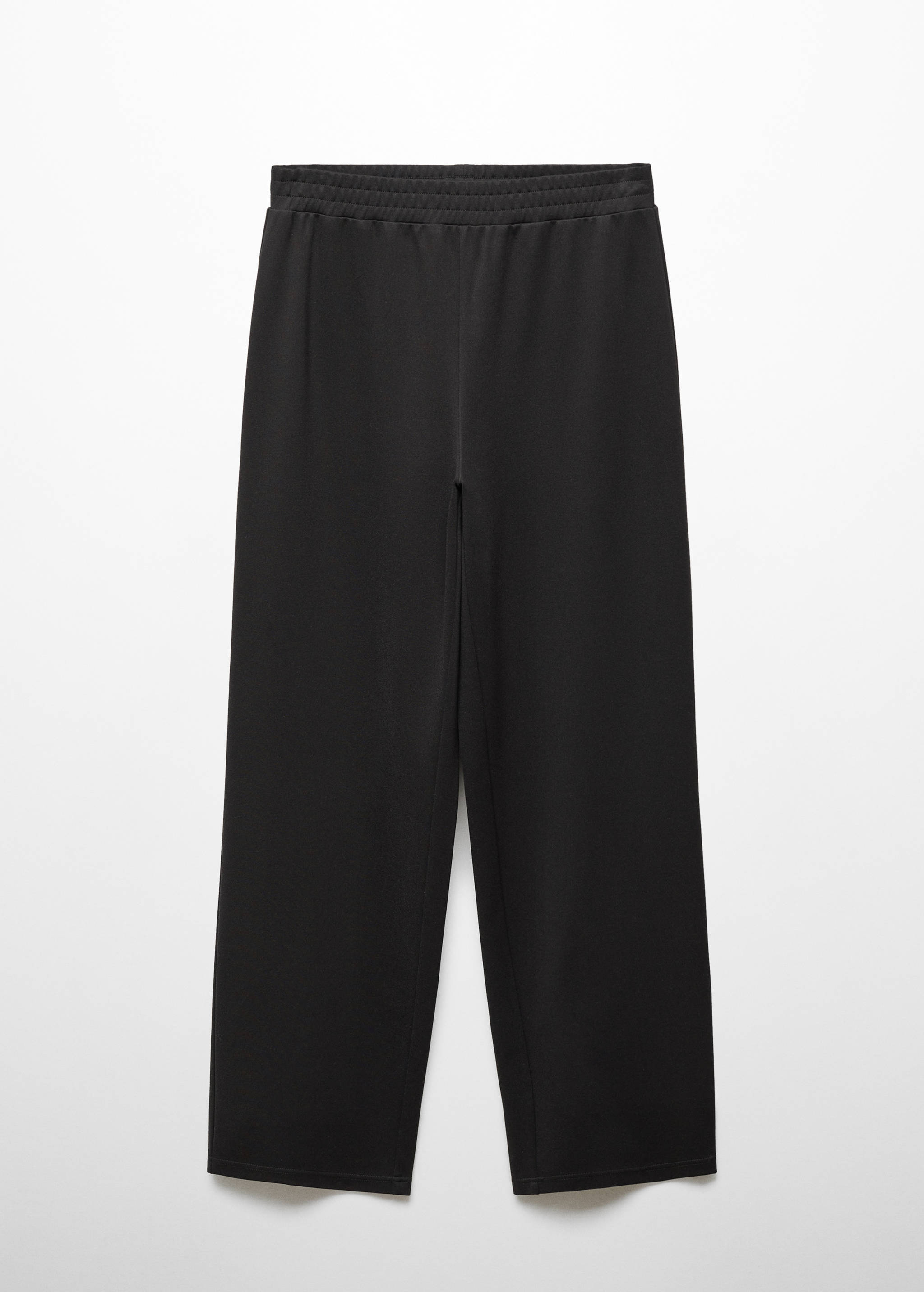 Straight-fit trousers with elastic waist - Article without model