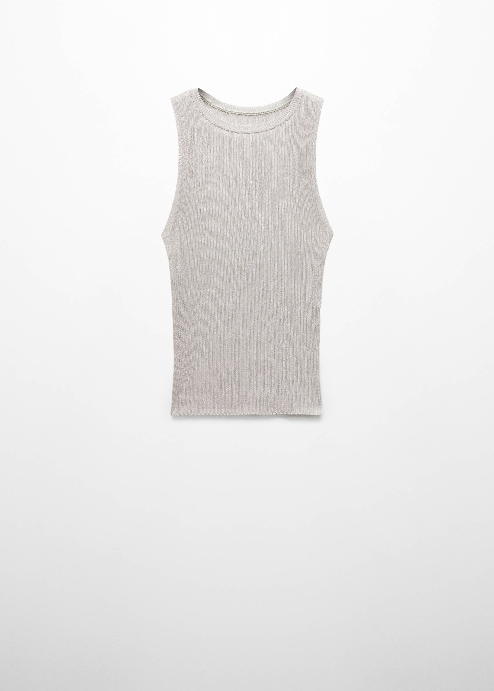 Knitted top with metallic thread - Article without model