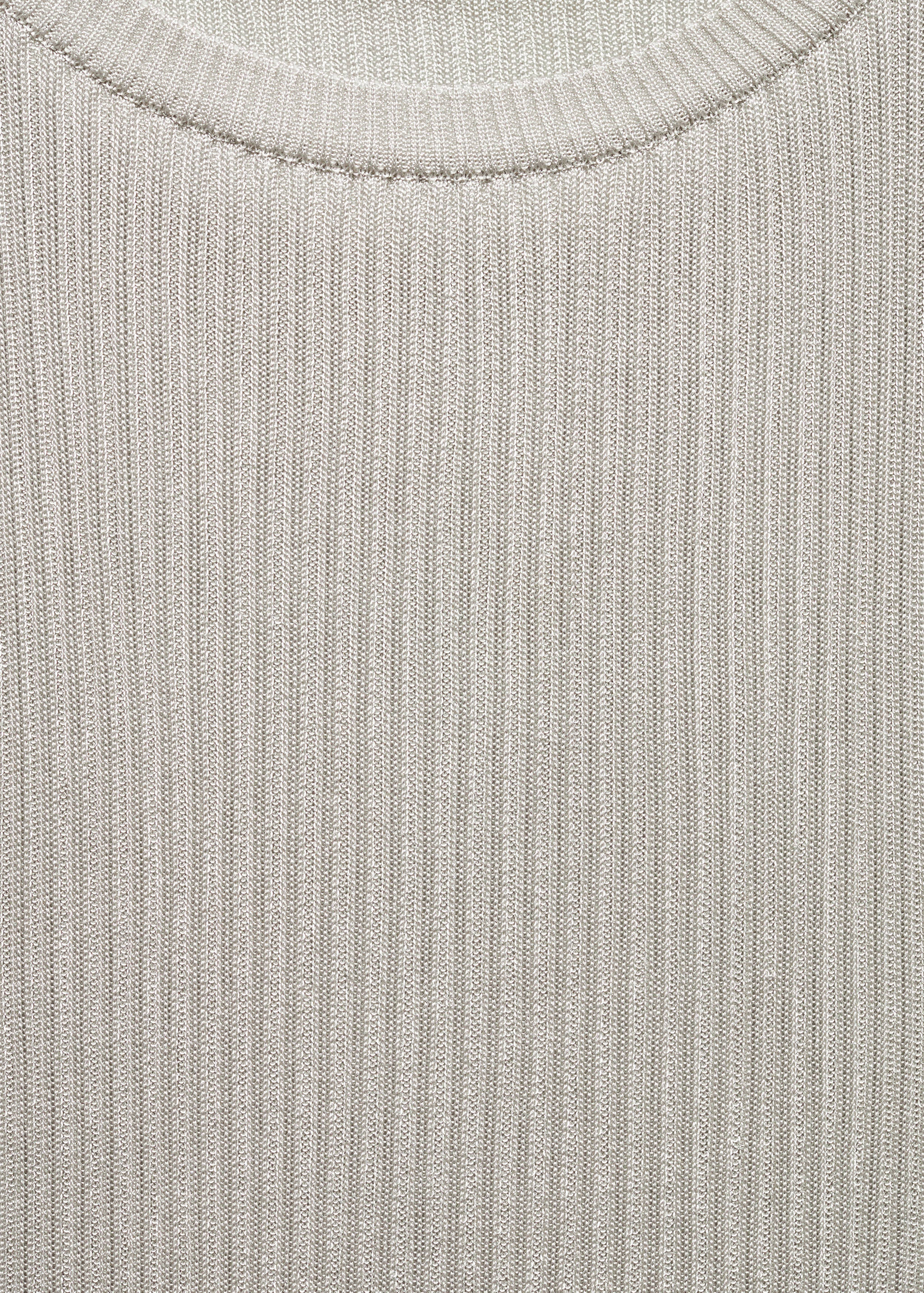 Knitted top with metallic thread - Details of the article 8