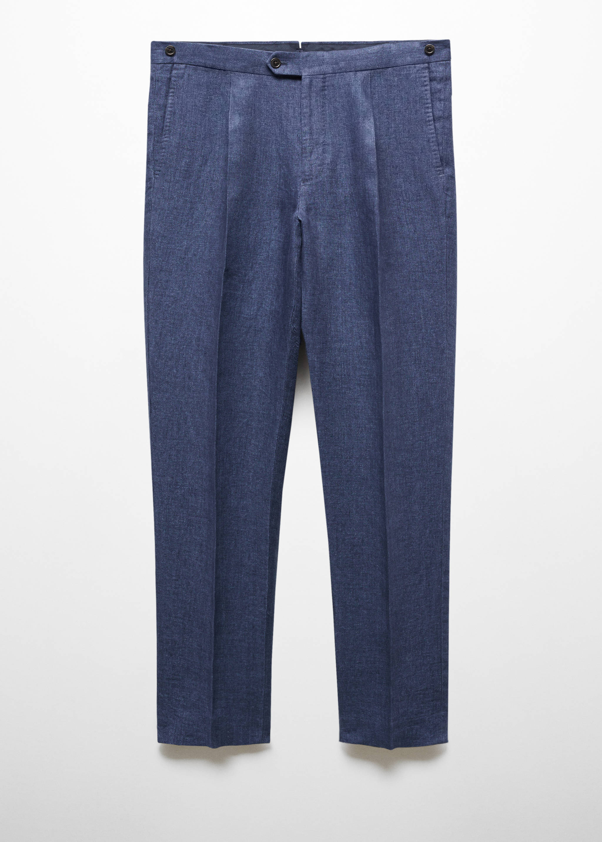 Pantalón traje slim fit 100% lino espiga - Artículo sin modelo
