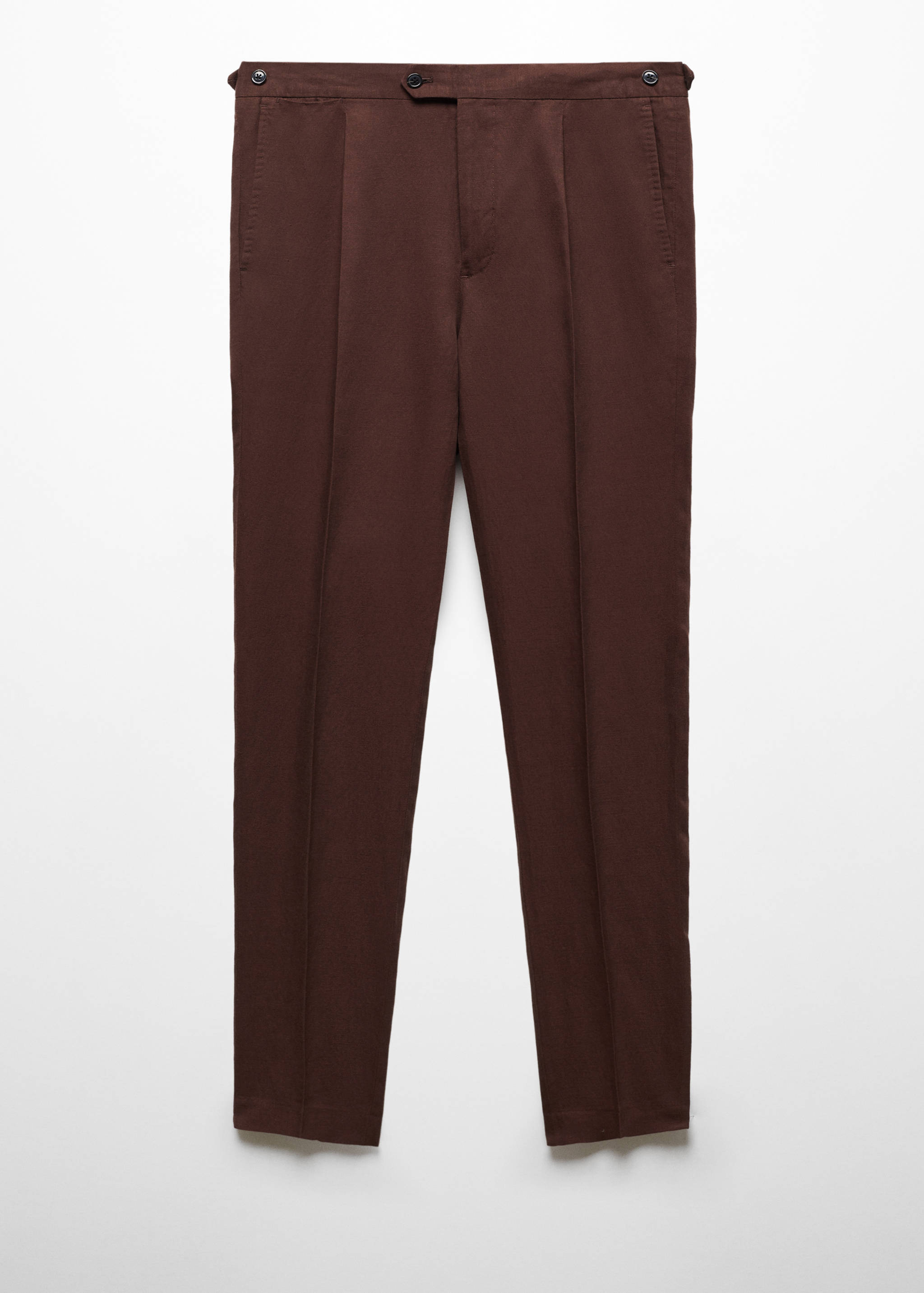 Pantalón traje slim fit lino pinzas - Artículo sin modelo
