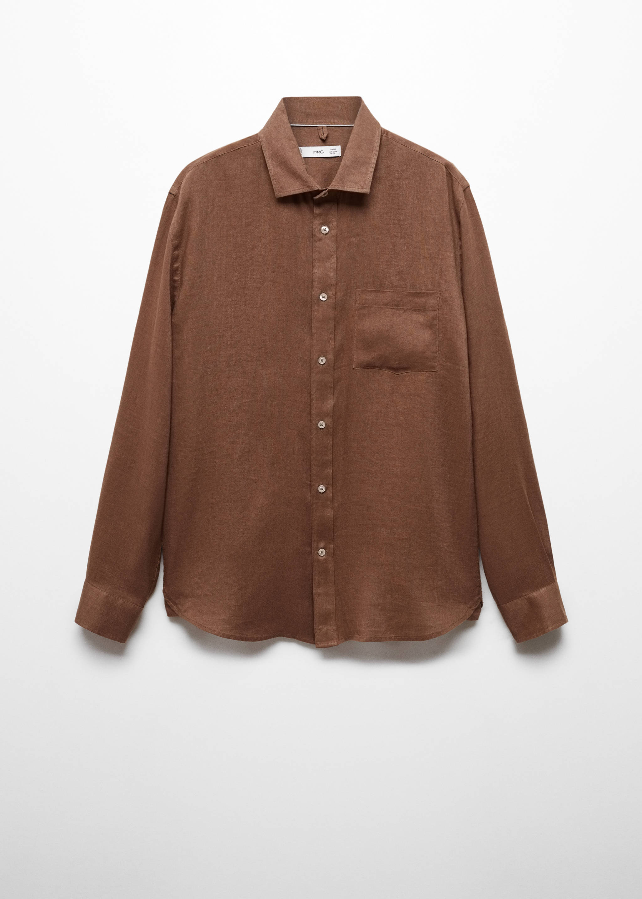 Skjorta 100% linne classic fit - Artikel utan modell