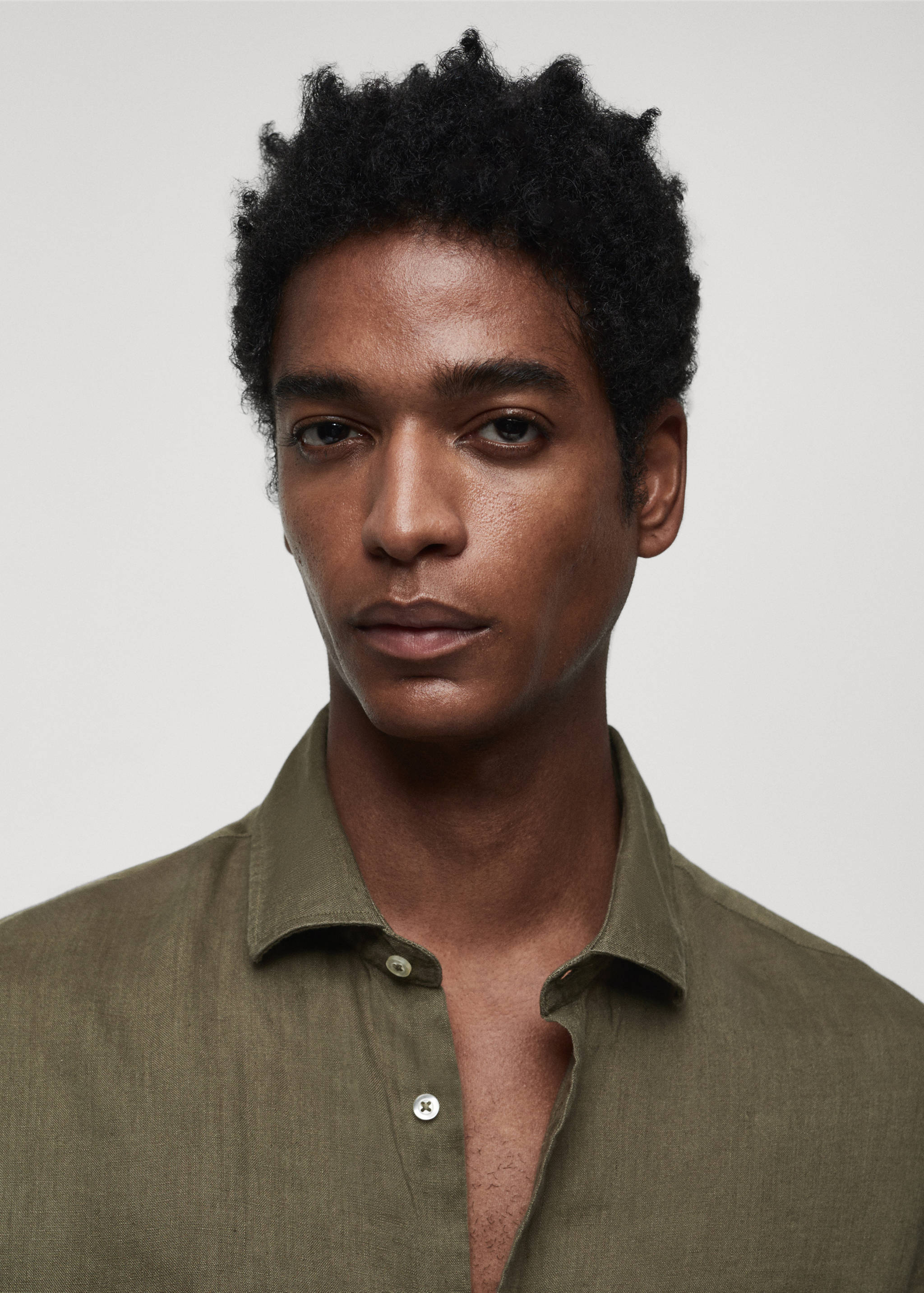 Skjorta 100% linne classic fit - Detaljer om artikeln 1