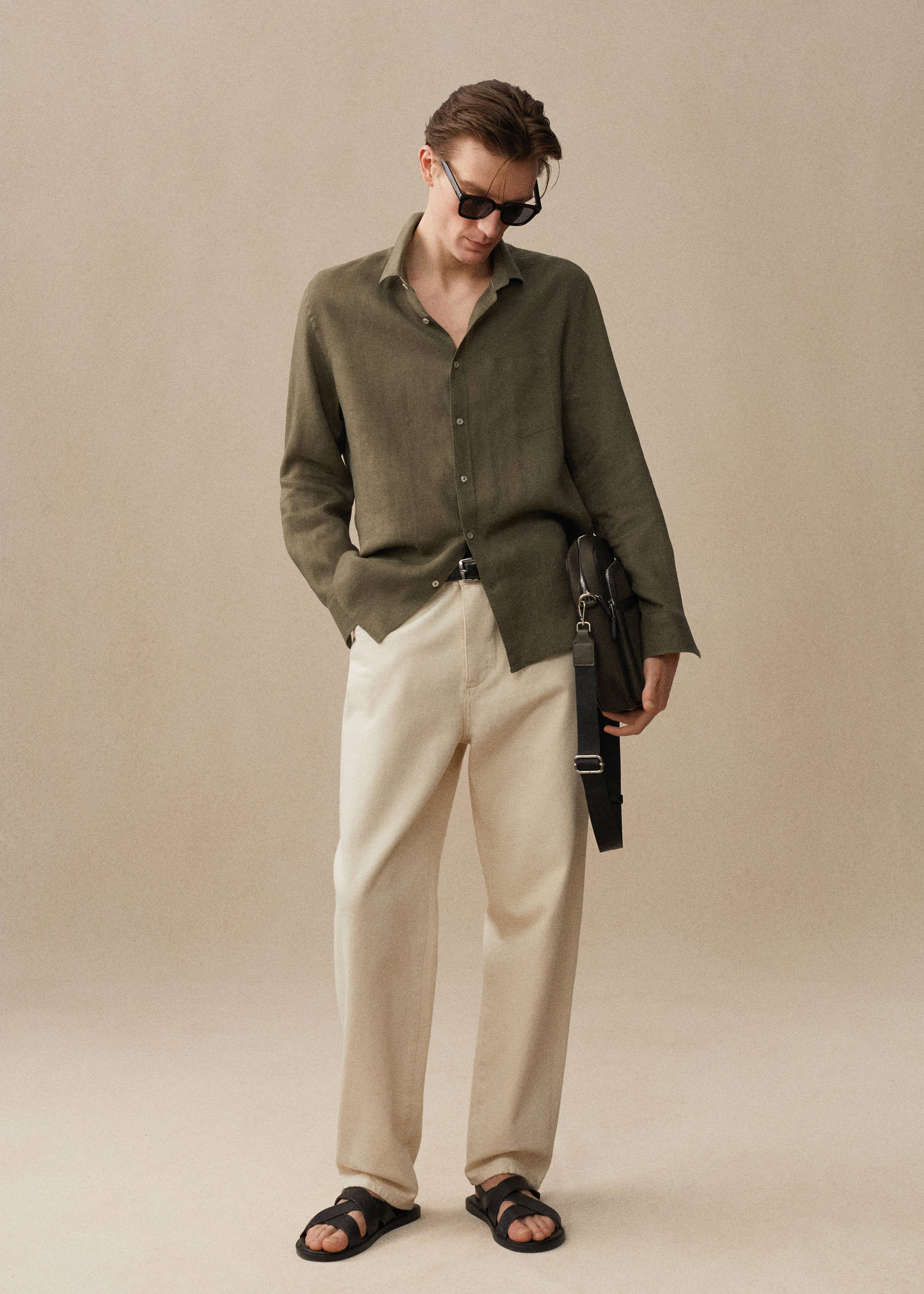 Skjorta 100% linne classic fit - Detaljer om artikeln 6