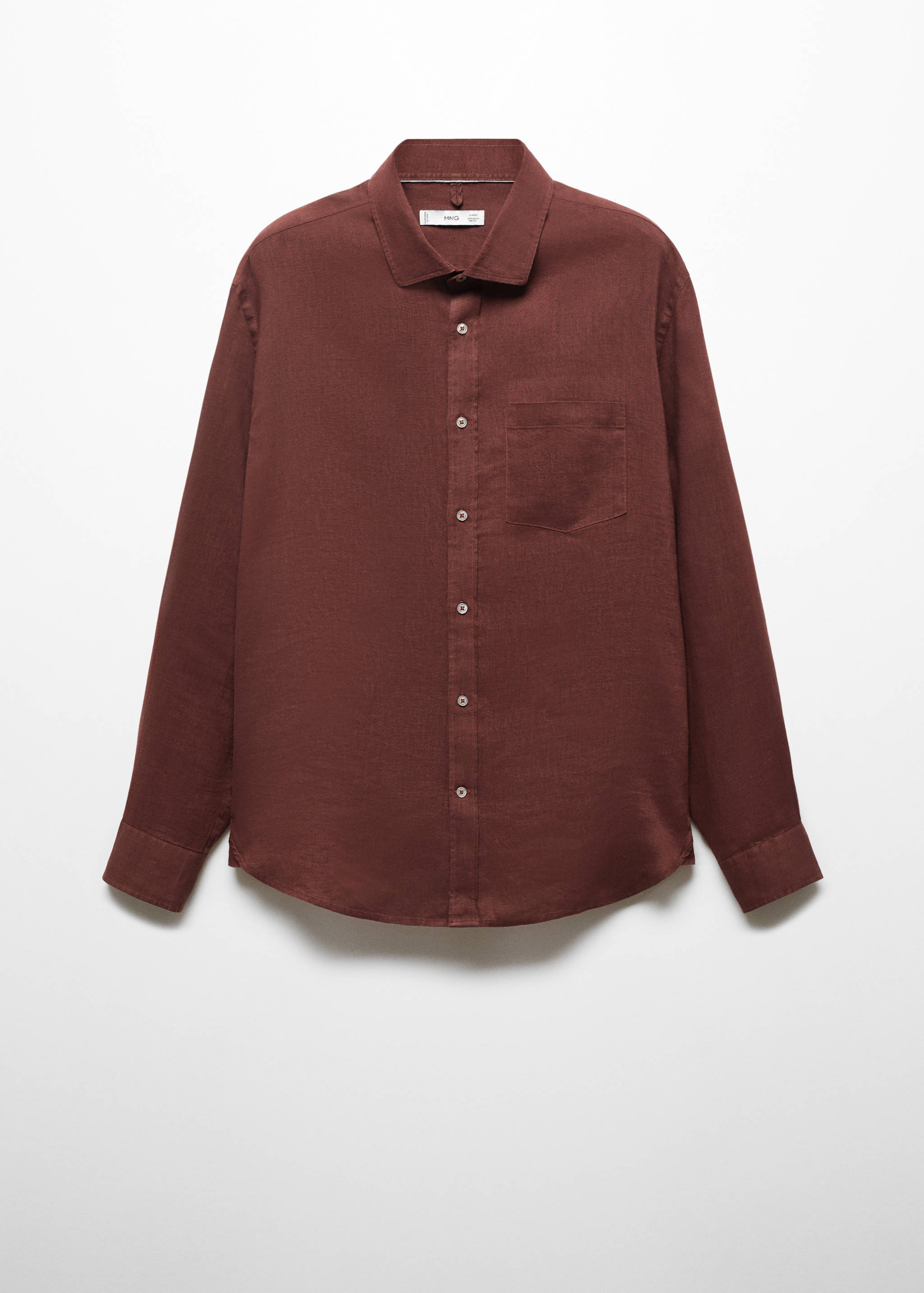 Skjorta 100% linne classic fit - Artikel utan modell