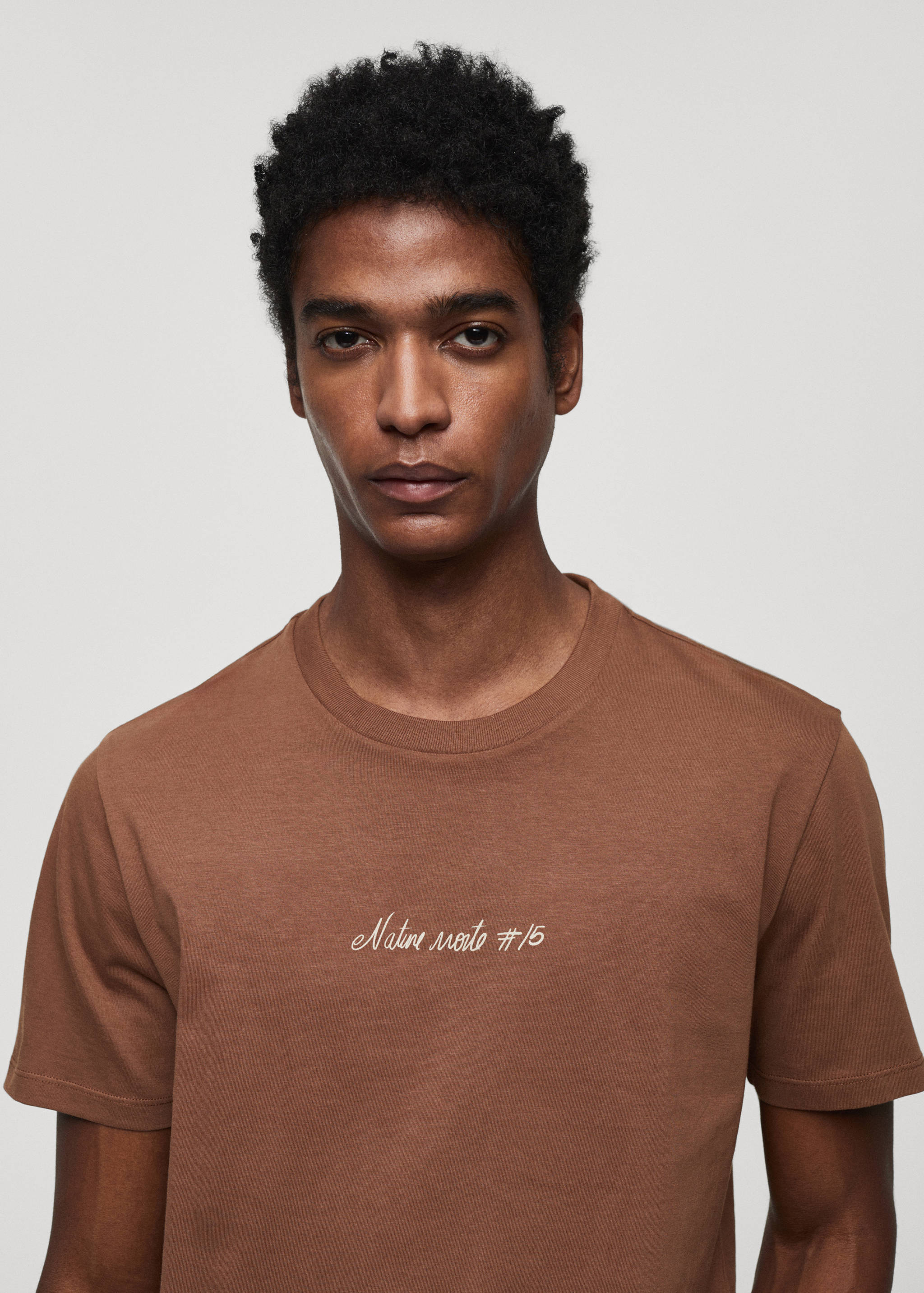 T-shirt de 100% algodão com pormenor estampado - Pormenor do artigo 1