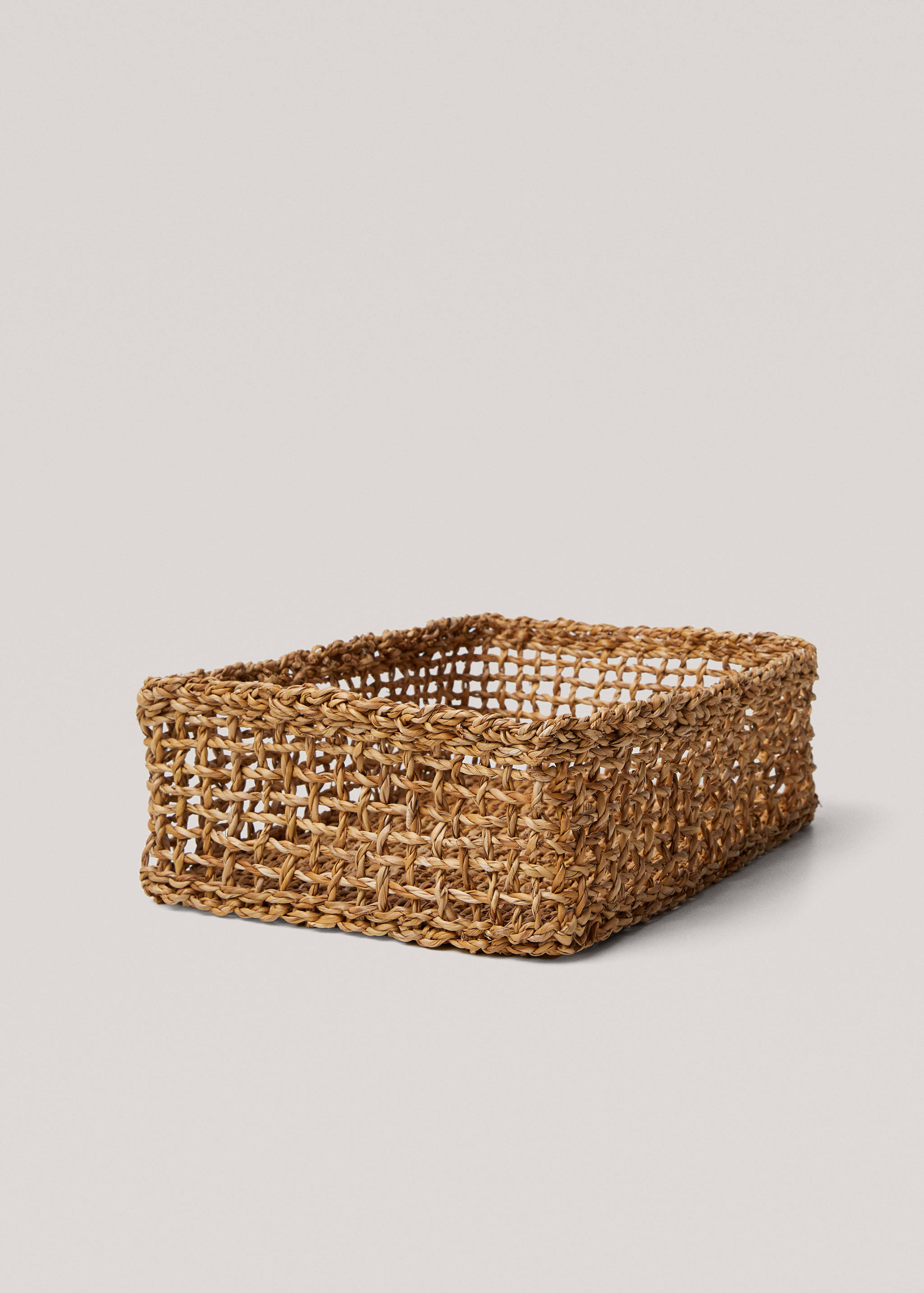 Cesta retangular de fibras naturais 30 x 40 cm - Pormenor do artigo 1