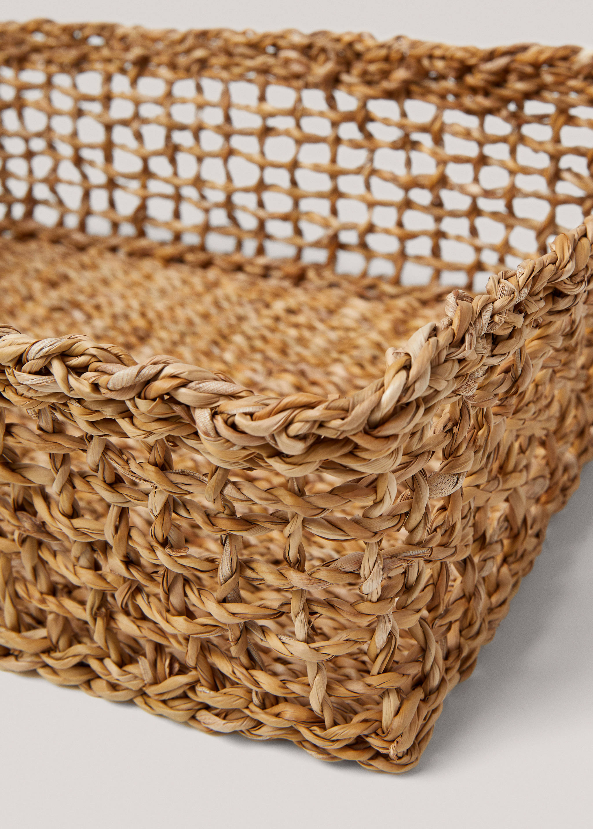 Cesta retangular de fibras naturais 30 x 40 cm - Pormenor do artigo 2