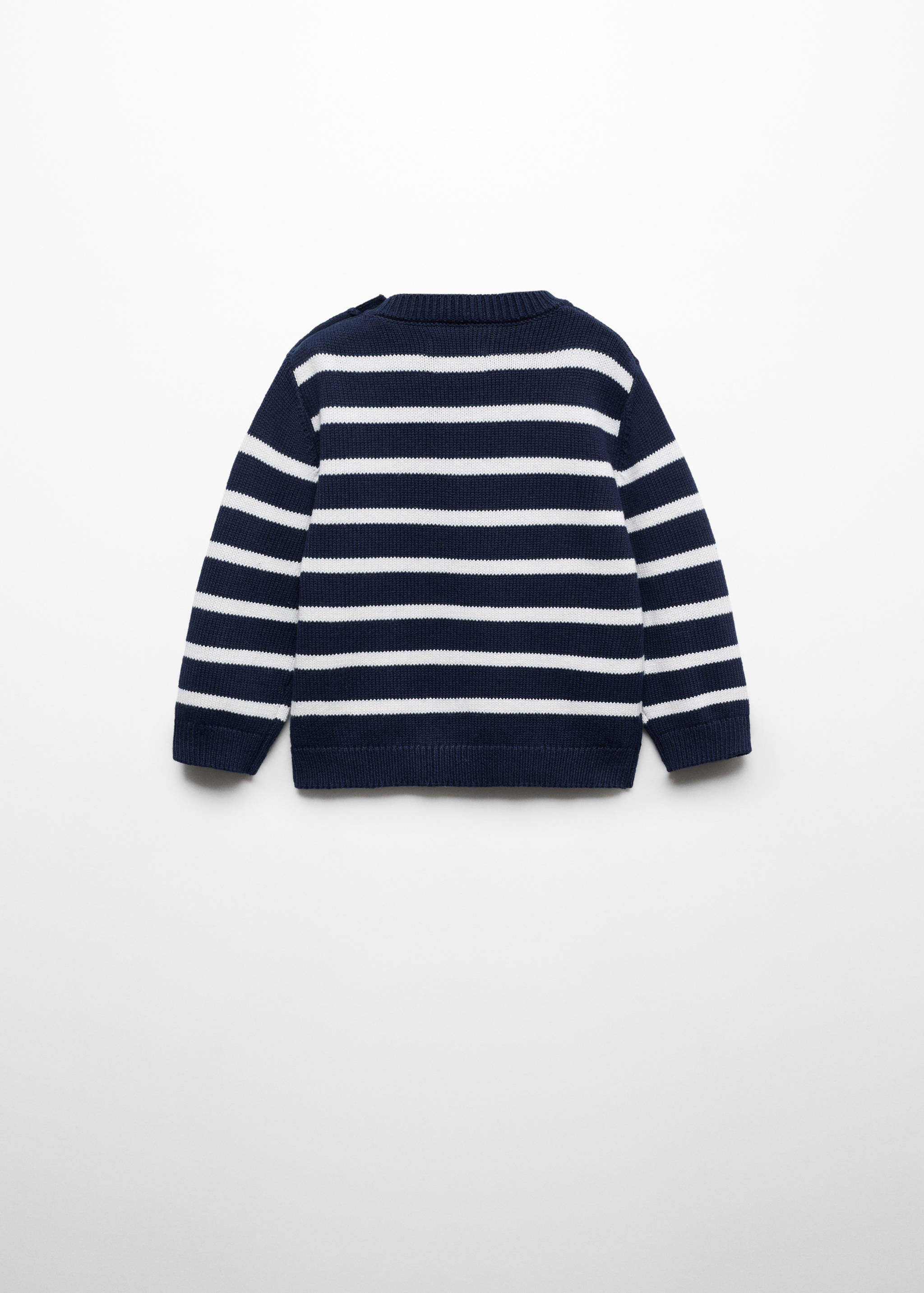 Knit striped sweater - Reverse of the article