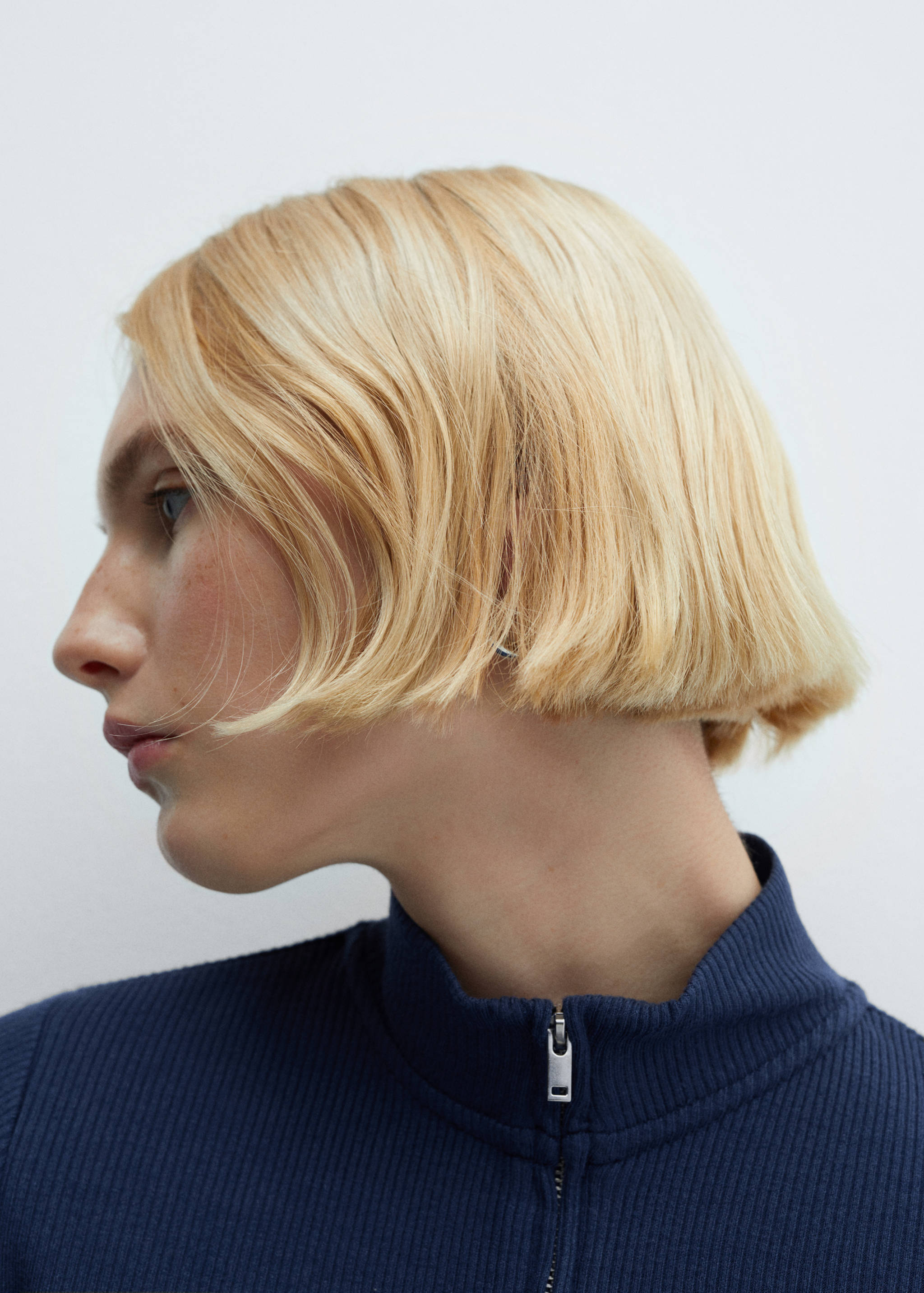 Кардиган с воротником perkins и молнией - Деталь изделия 1