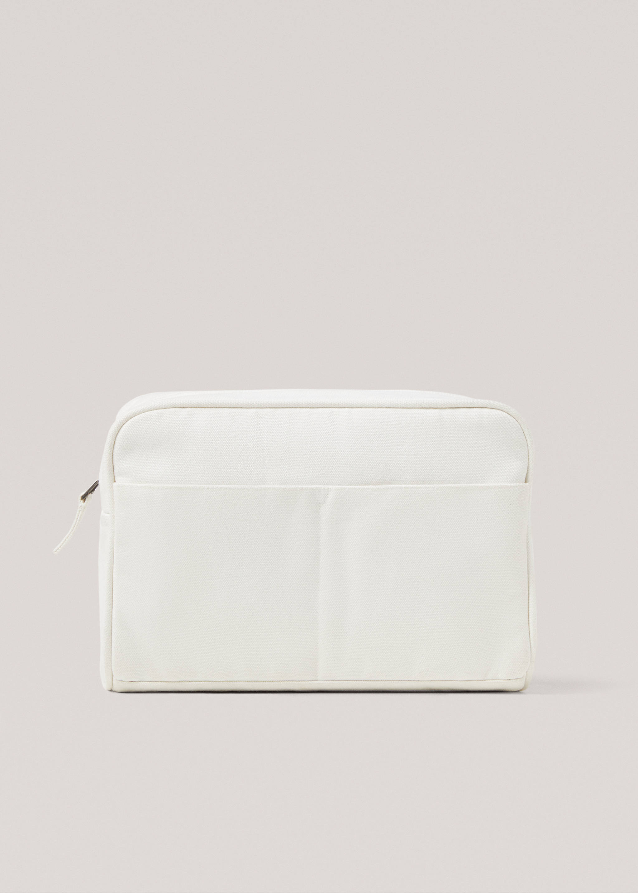 Rectangular cotton toiletry bag - Article without model