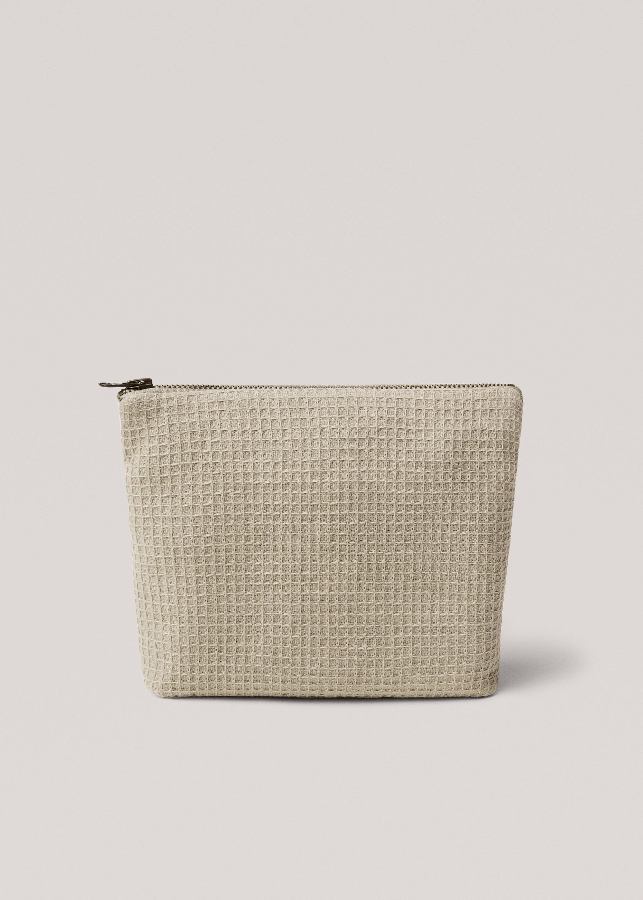 Cotton waffle make-up bag - Article without model