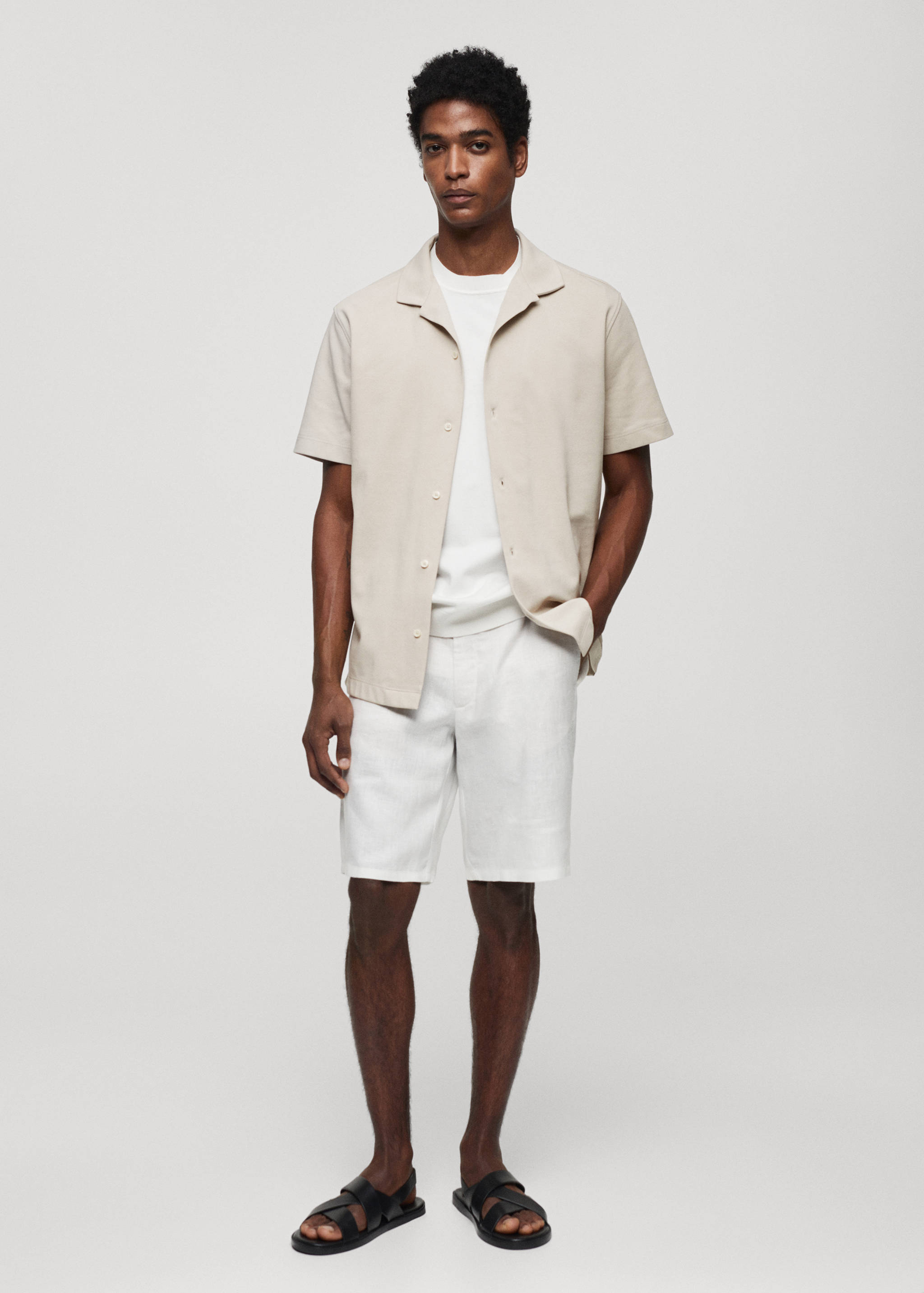 Short sleeved cotton shirt - General plane