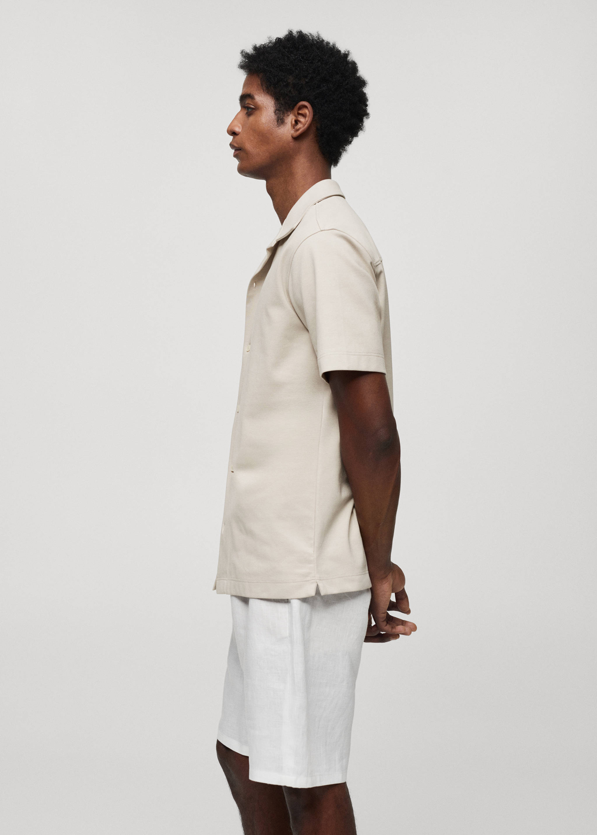 Short sleeved cotton shirt - Details of the article 2