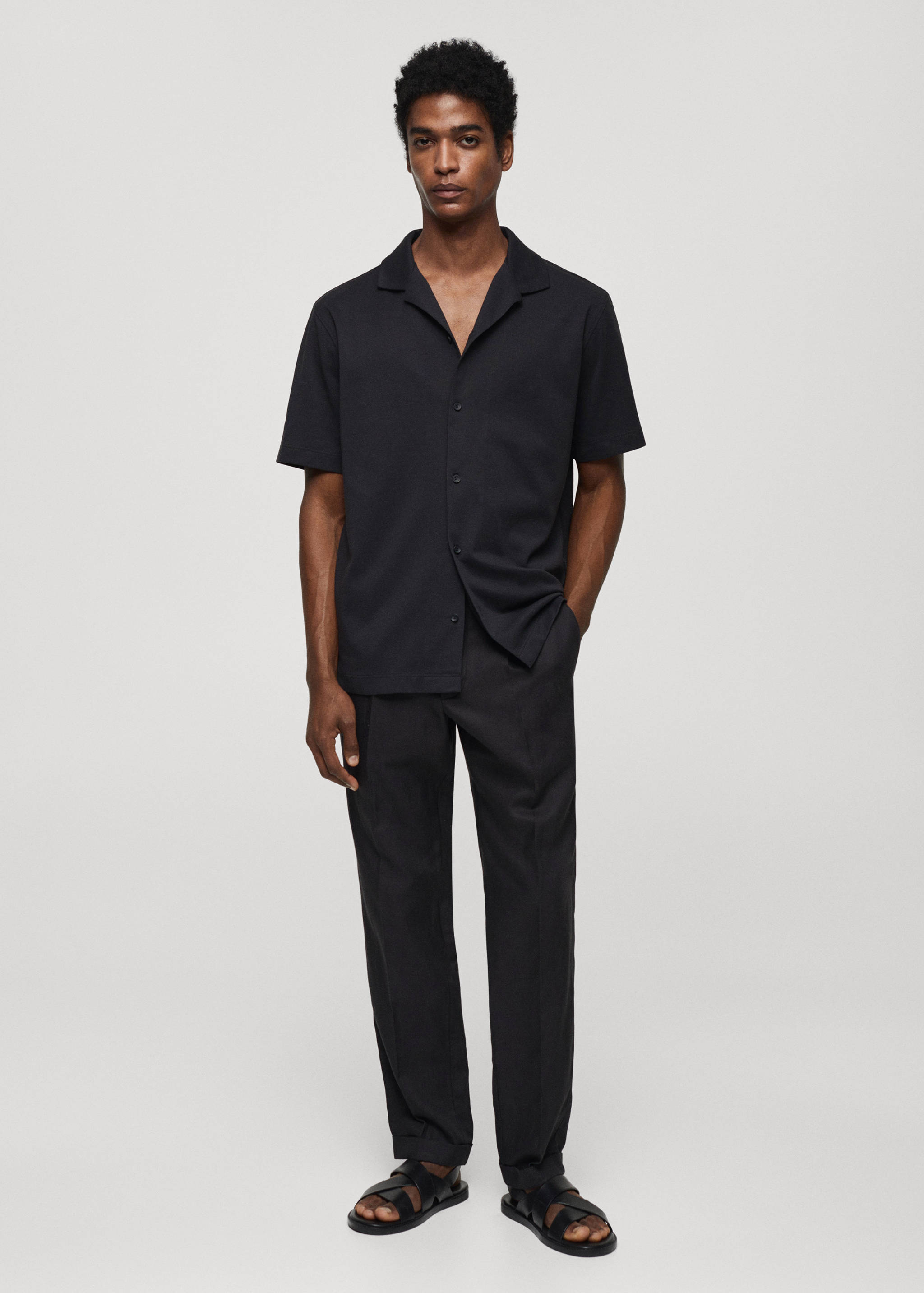 Short sleeved cotton shirt - General plane