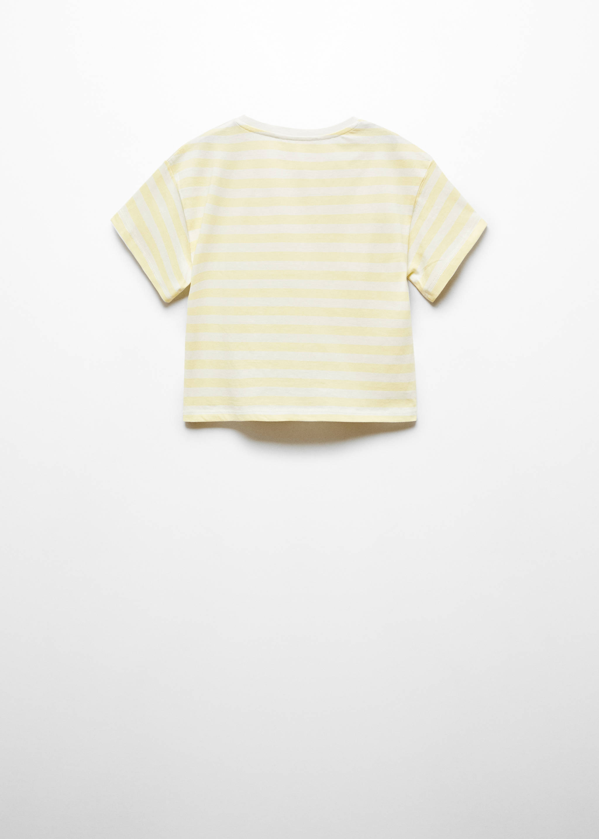 Striped cotton T-shirt - Reverse of the article