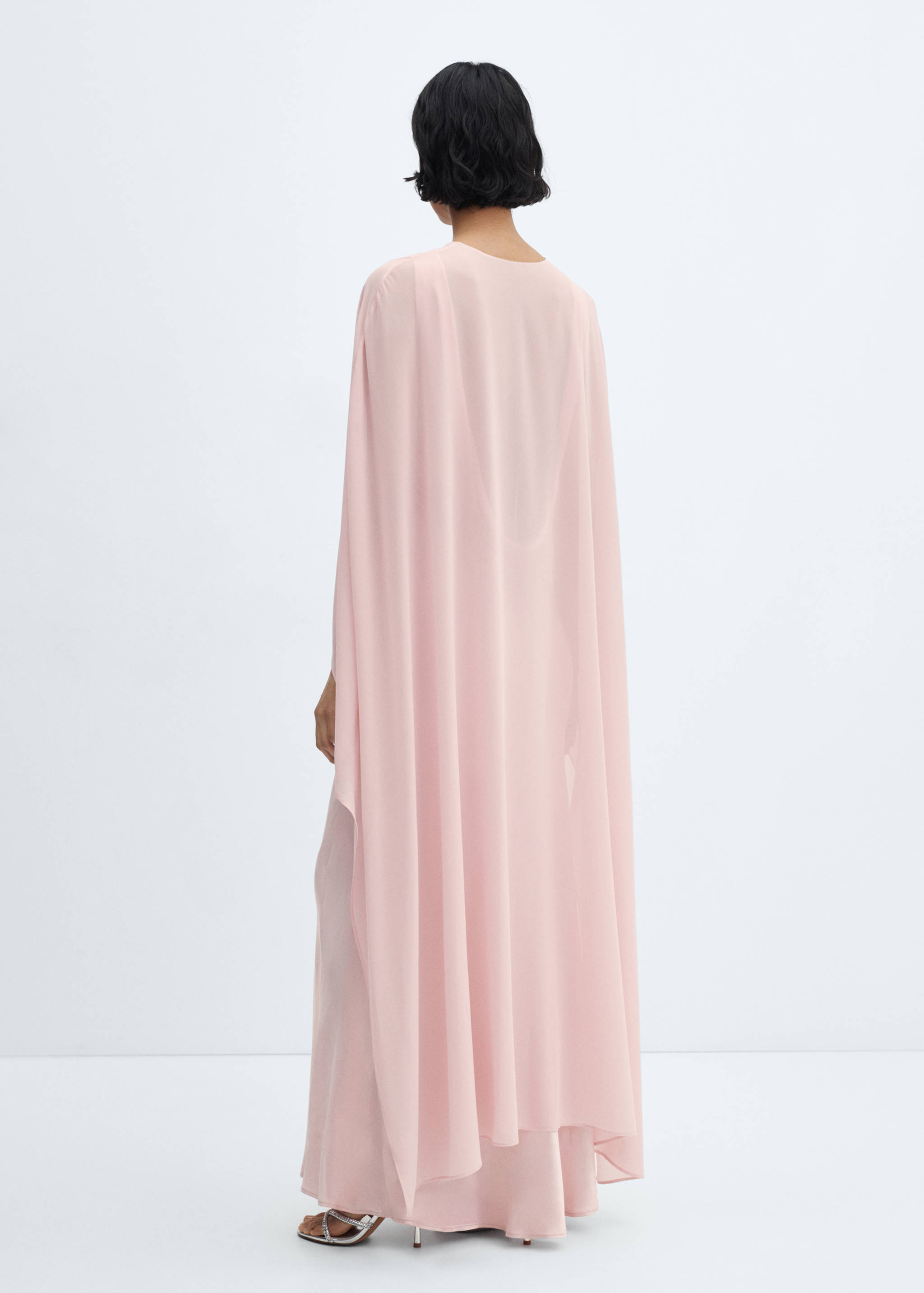 Cape semi-transparente asymétrique - Verso de l’article