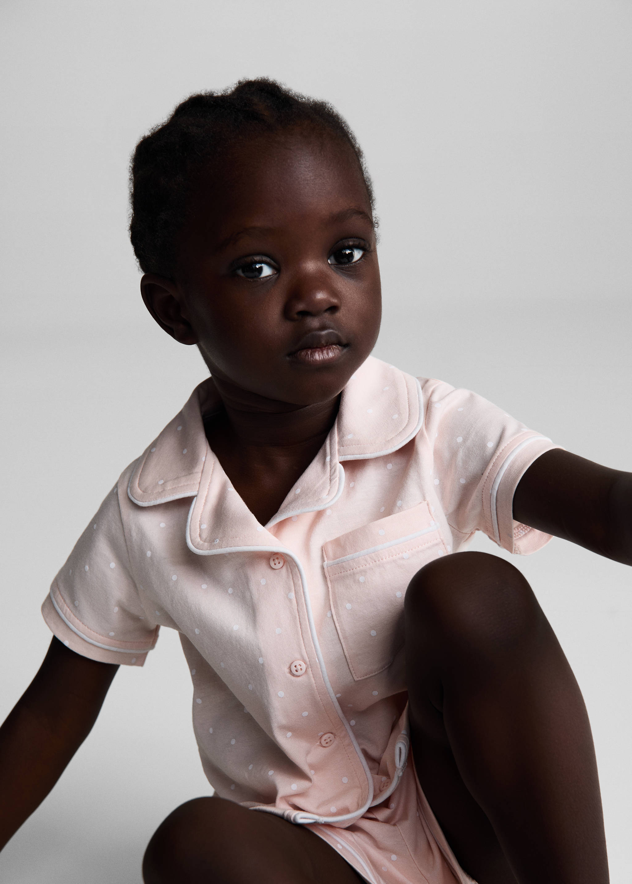 Short polka-dot pyjamas - General plane