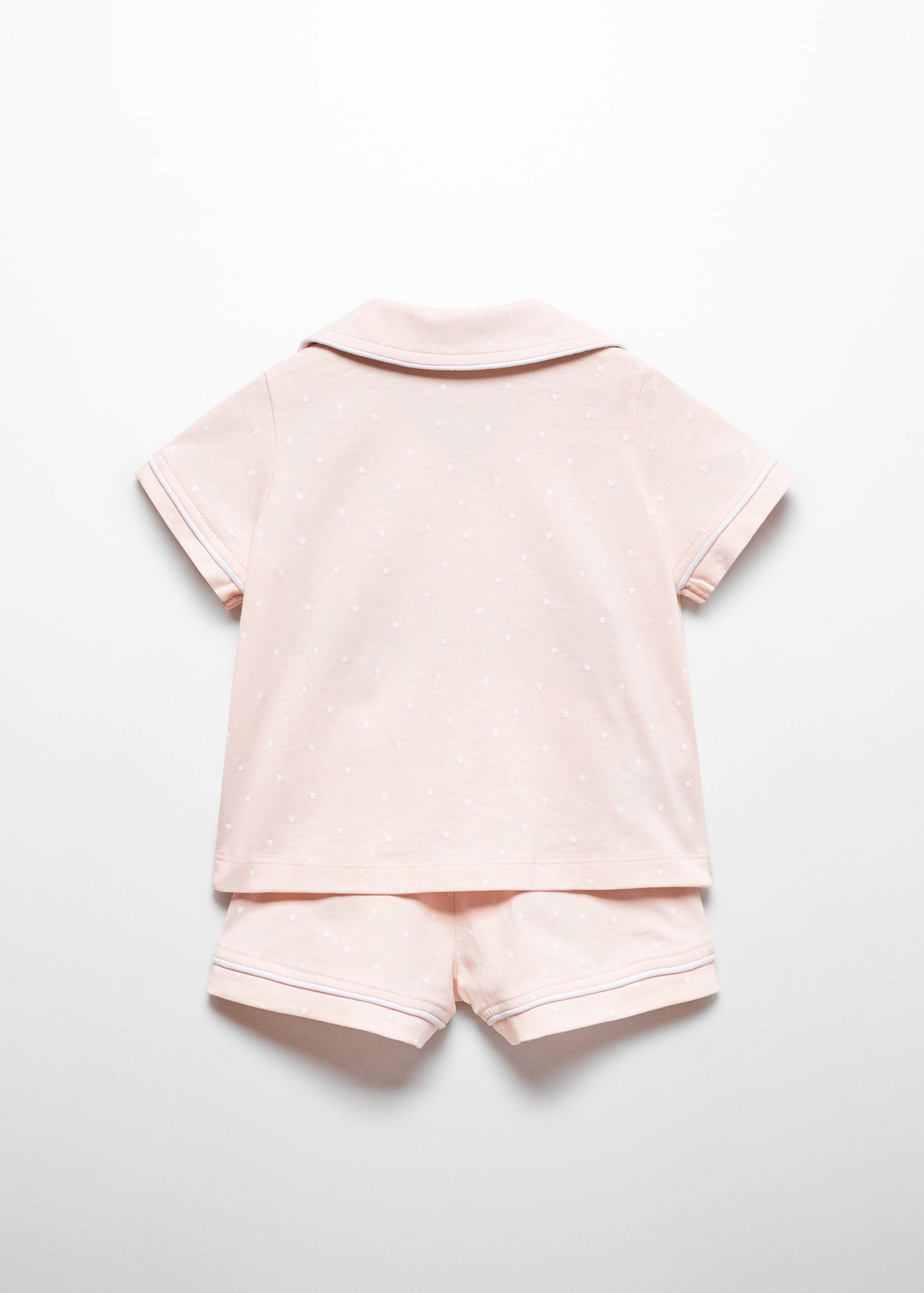 Short polka-dot pyjamas - Reverse of the article