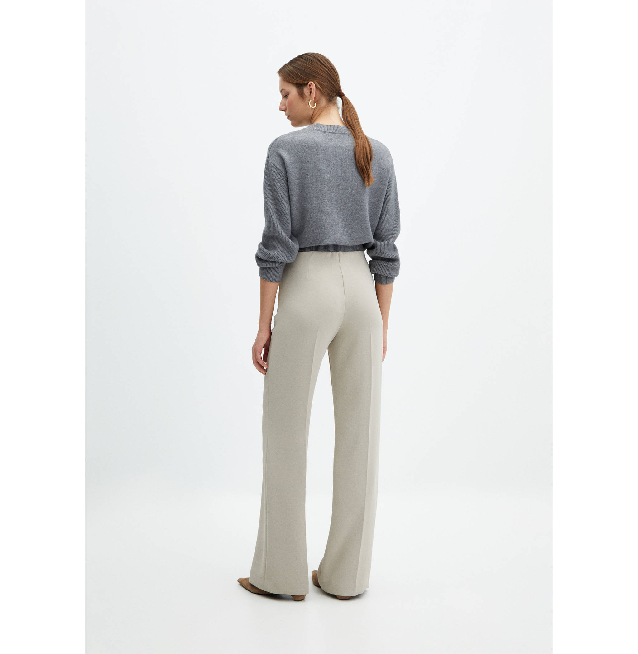 Celana panjang wideleg high rise - Versi terbalik dari barang