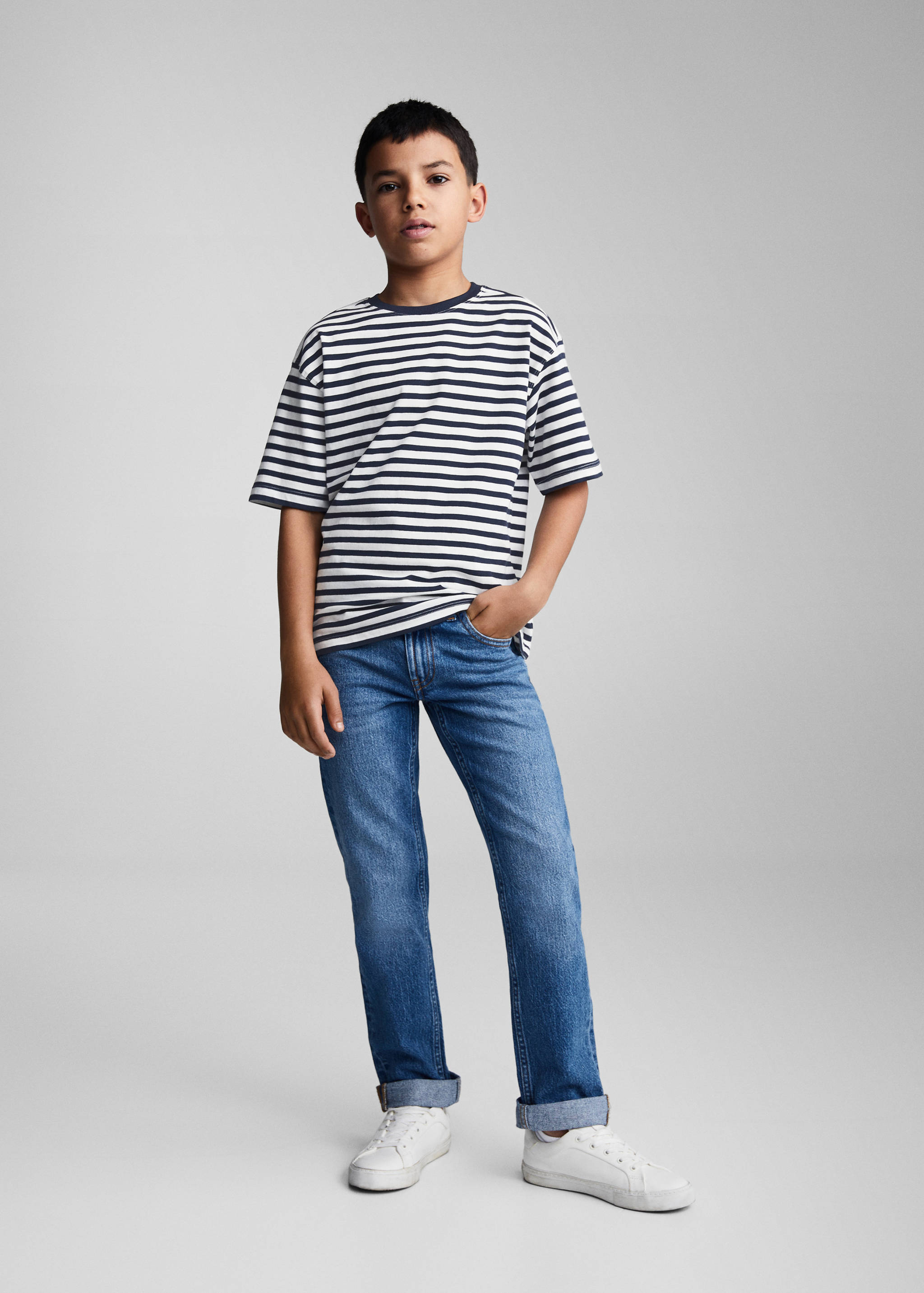 Striped cotton T-shirt - General plane