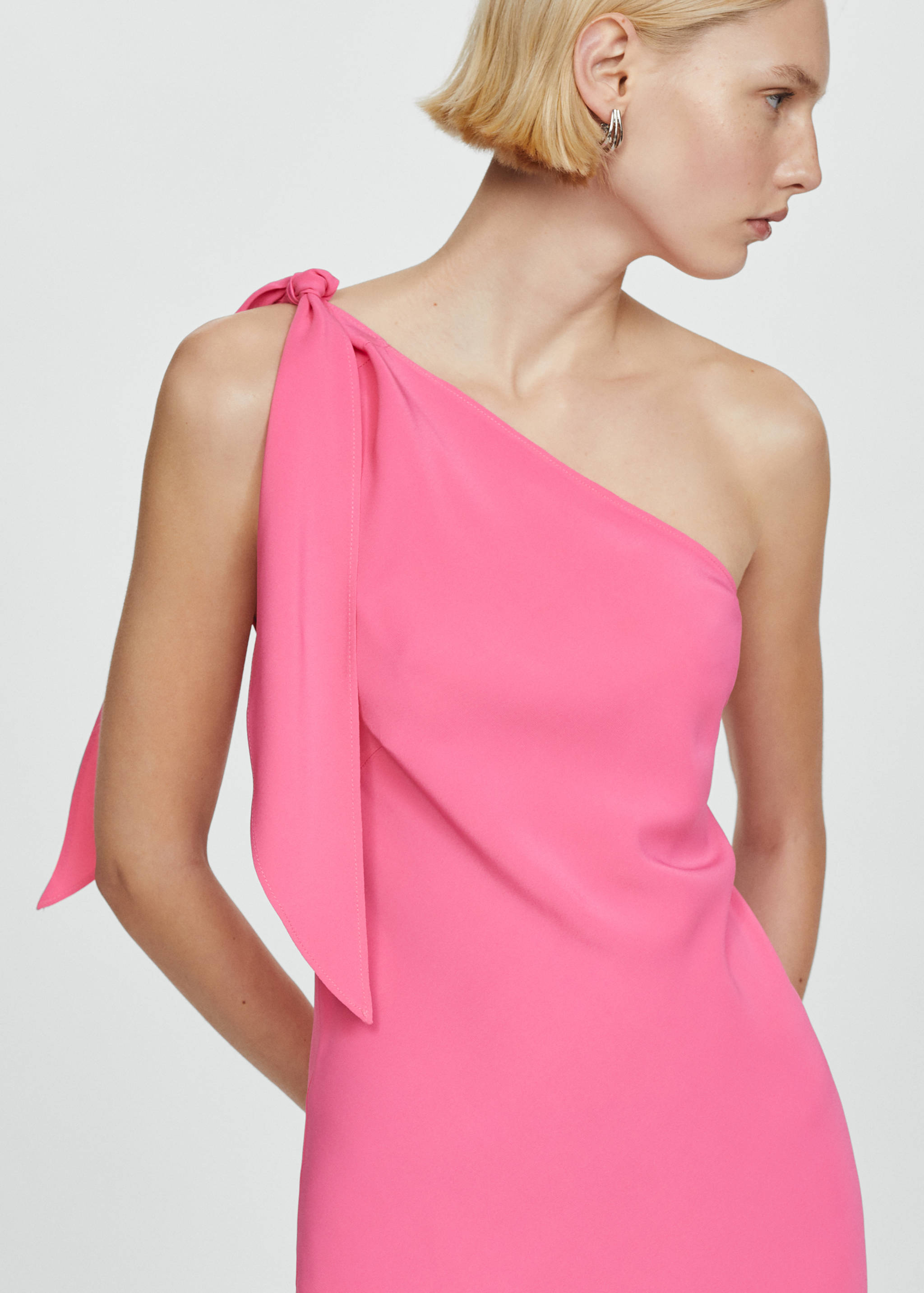 Asymmetric bow dress - Details of the article 6