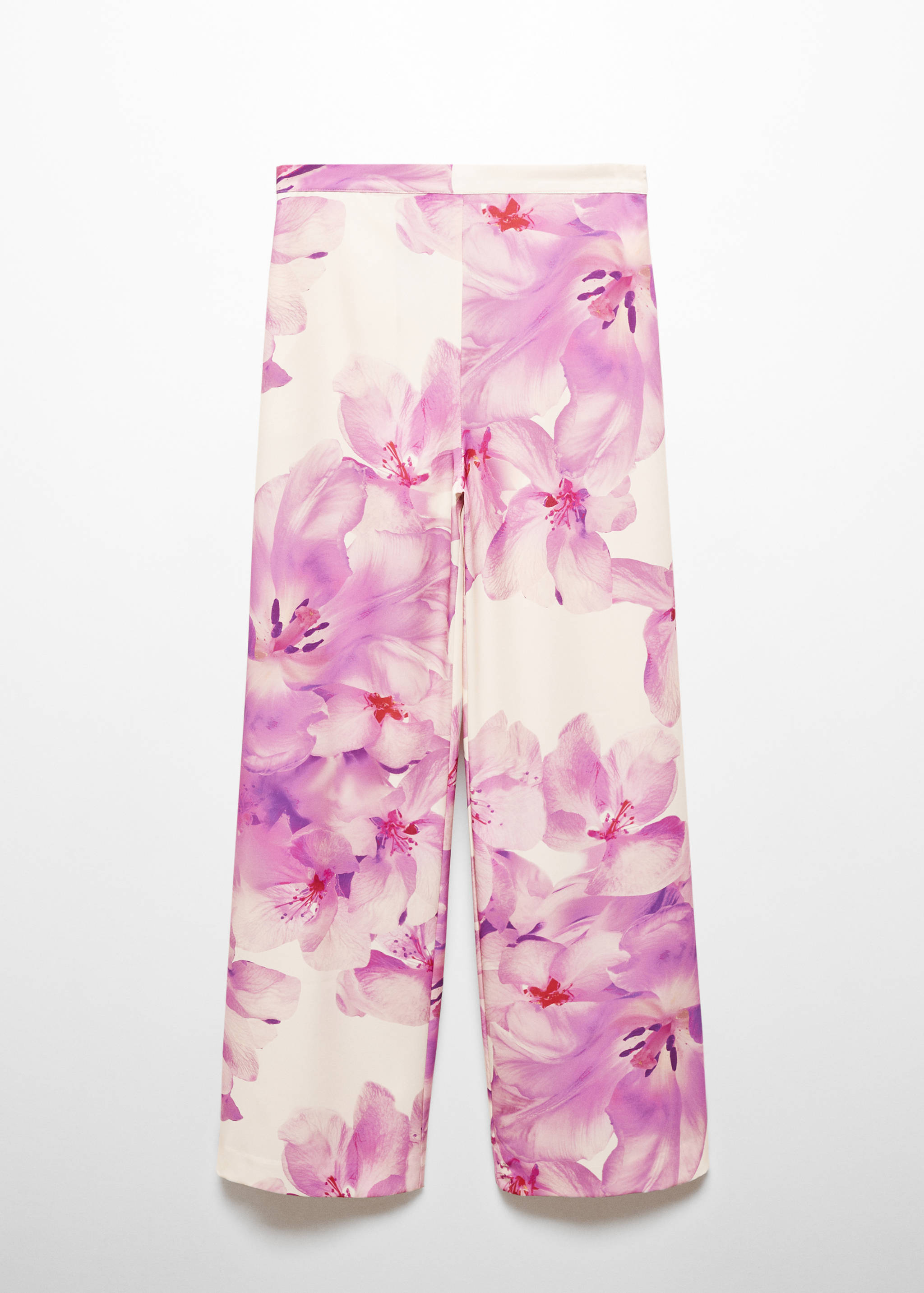Floral print straight pants - Article without model