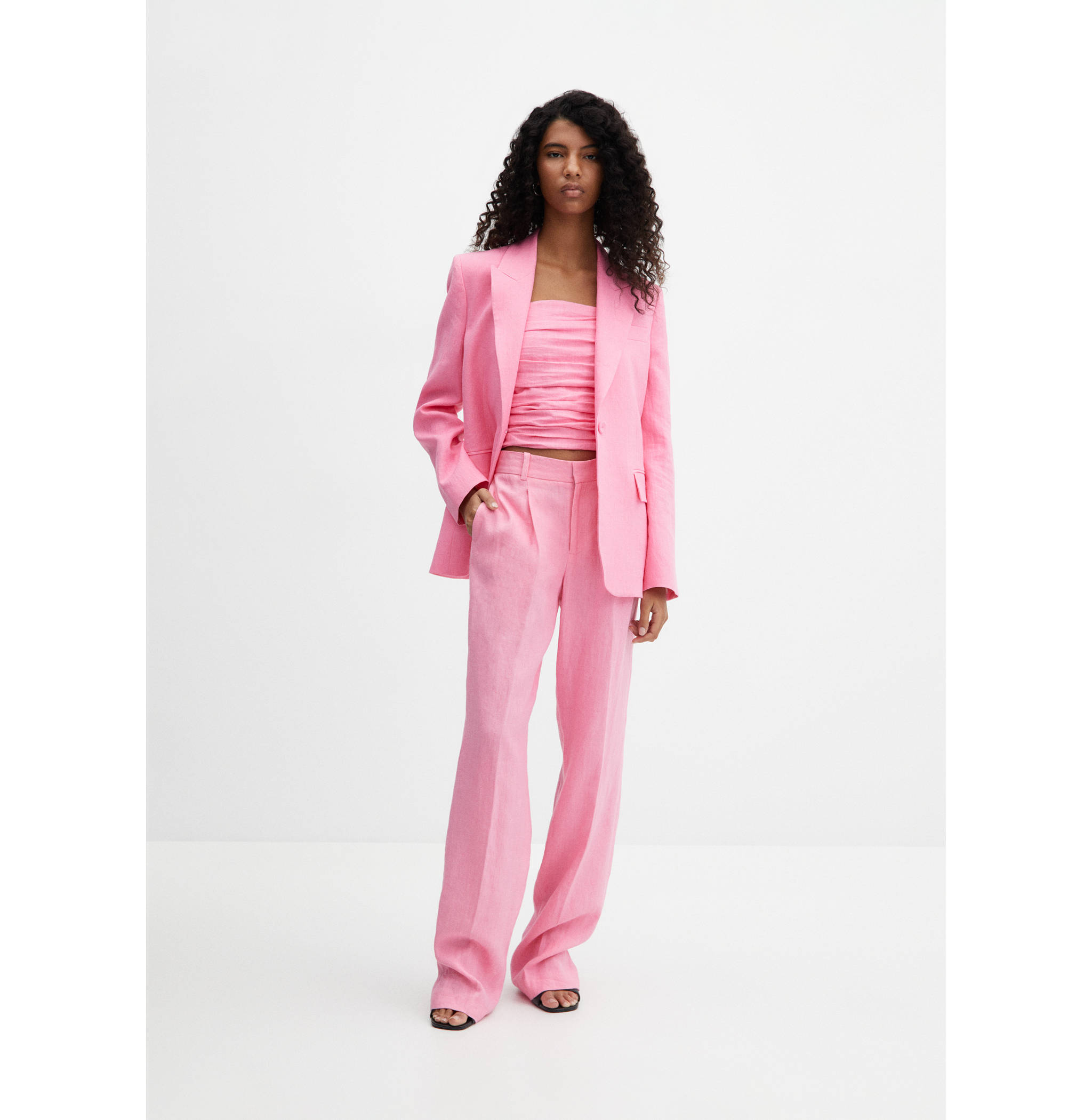 Linen suit trousers - General plane