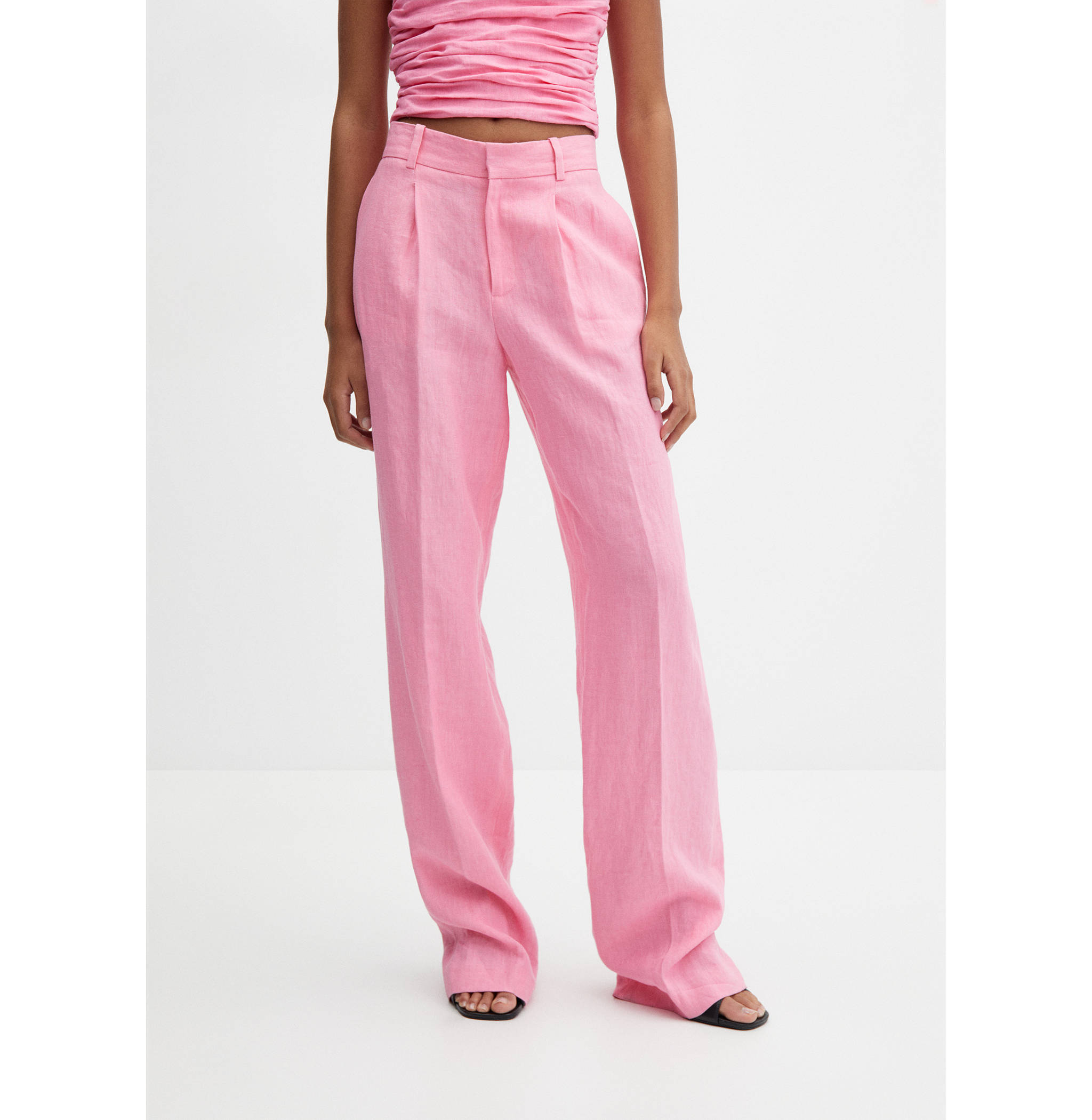 Linen suit trousers - Medium plane
