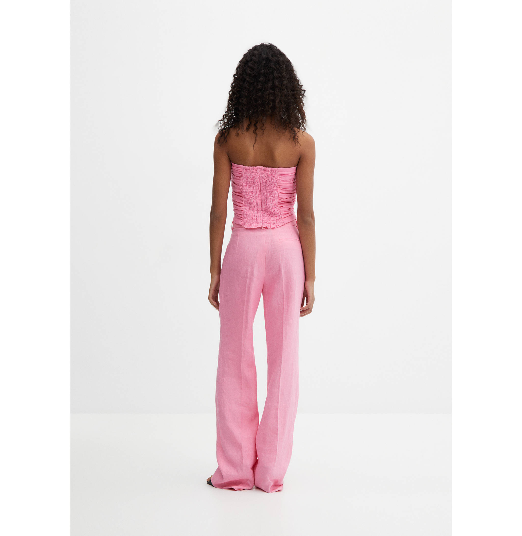 Linen suit trousers - Reverse of the article