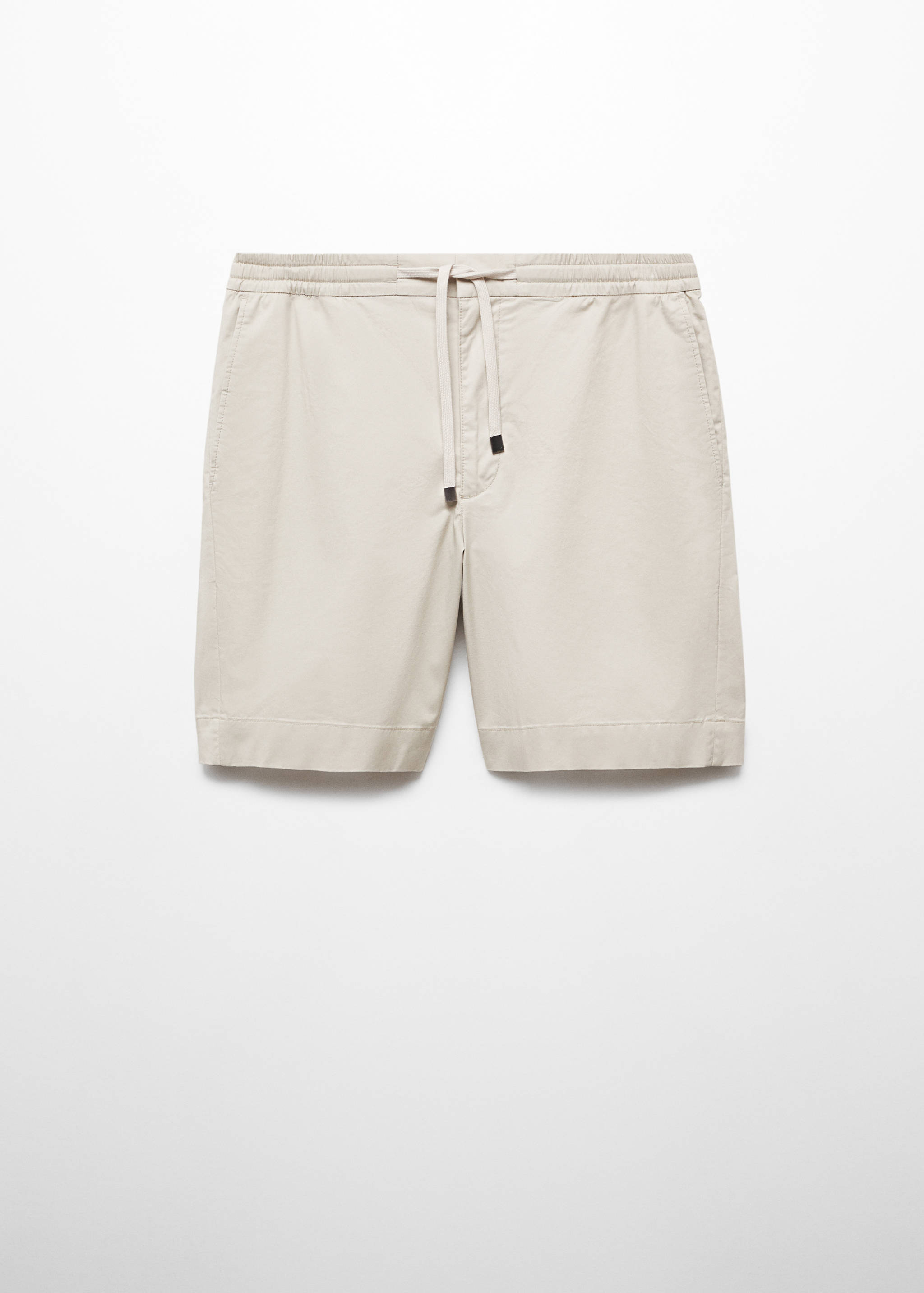 Slim fit cotton Bermuda shorts - Article without model