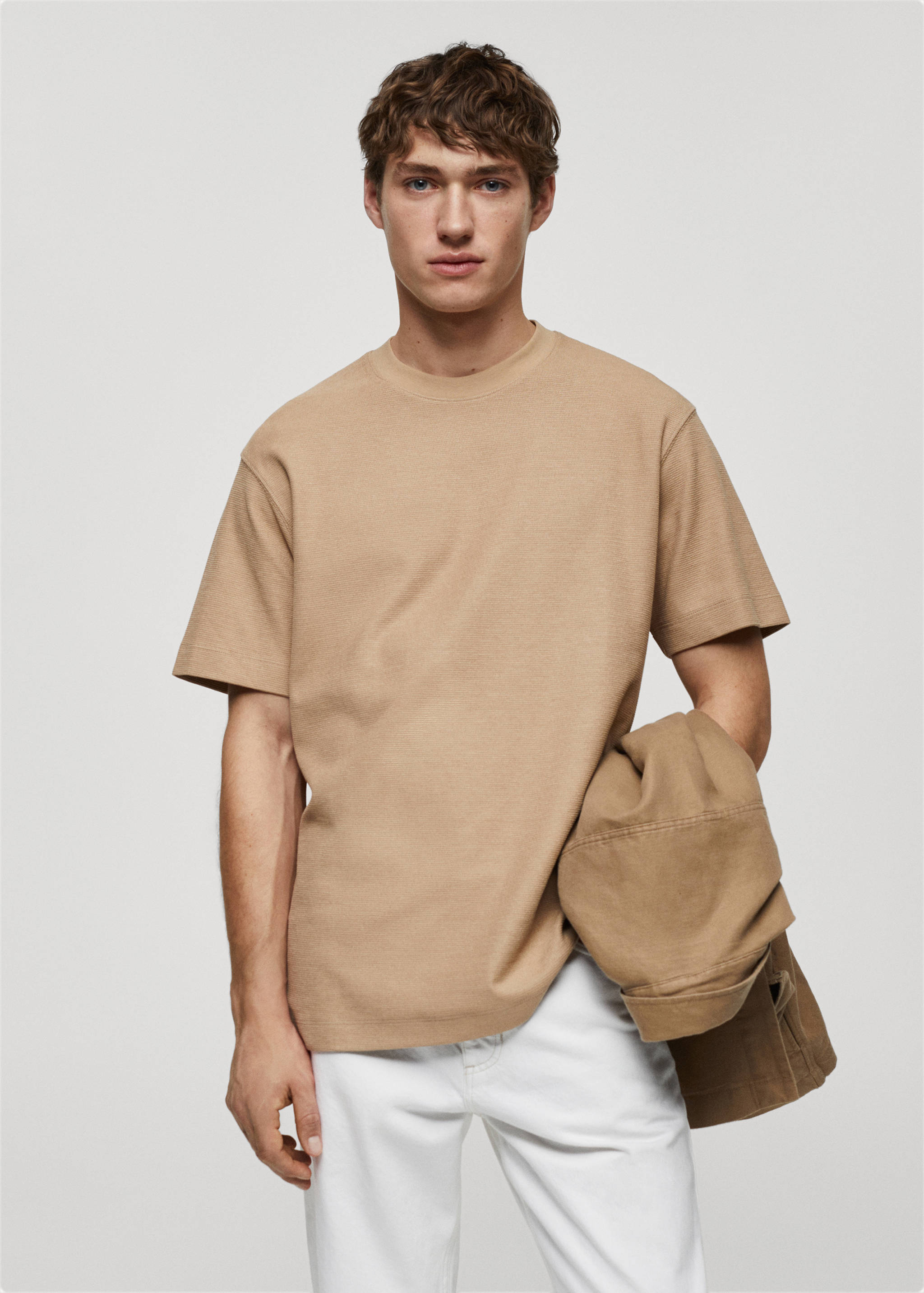 Camiseta algodón relaxed fit - Plano medio