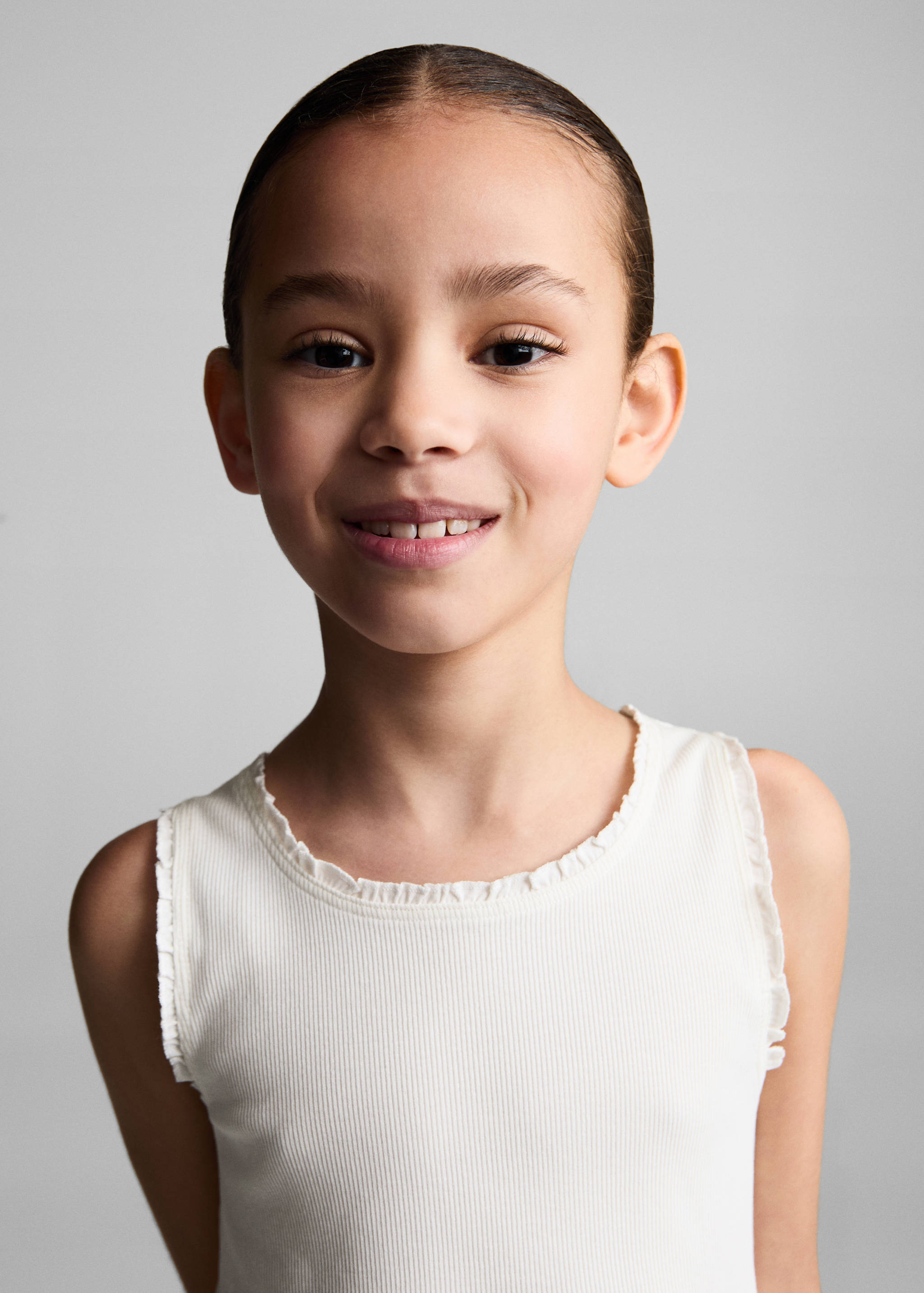 Ribbed strap T-shirt - Details of the article 1