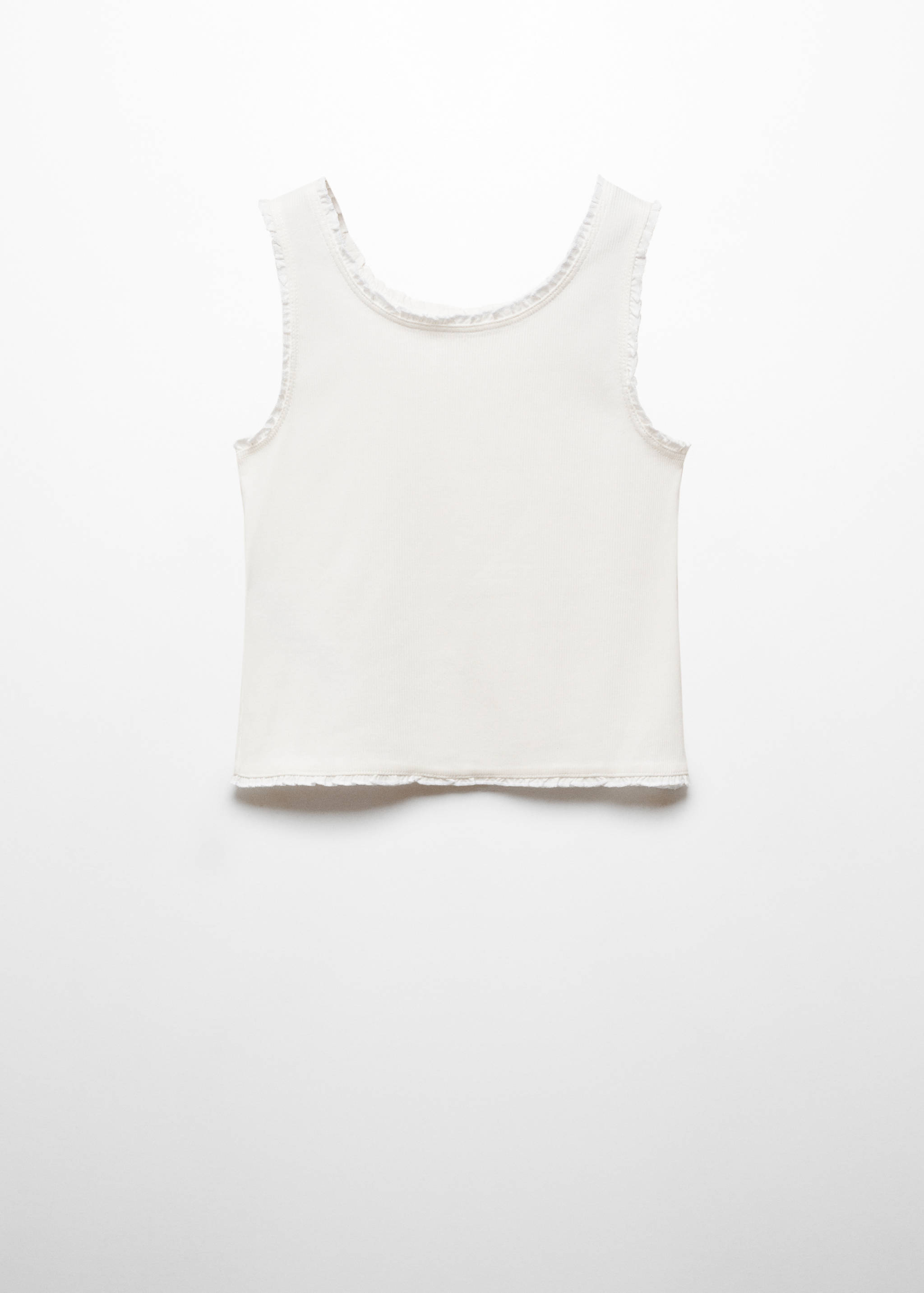 Ribbed strap T-shirt - Article without model