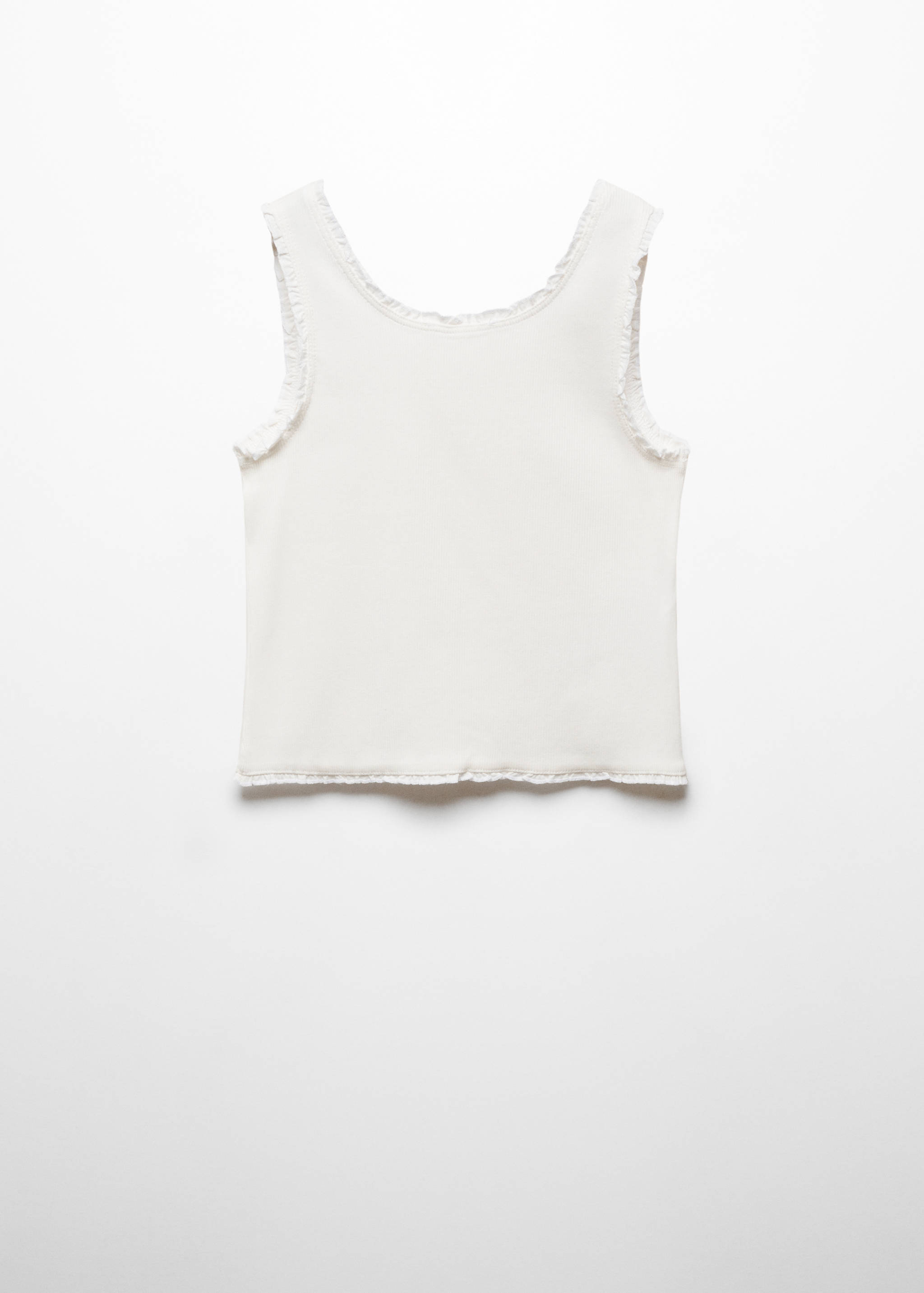 Ribbed strap T-shirt - Reverse of the article